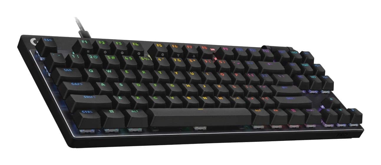 Logitech G PRO X RAPID - Teclado - TKL - luz traseira - USB - QWERTY - Padrão internacional americano - interruptor: Linear - preto — miniatura 2