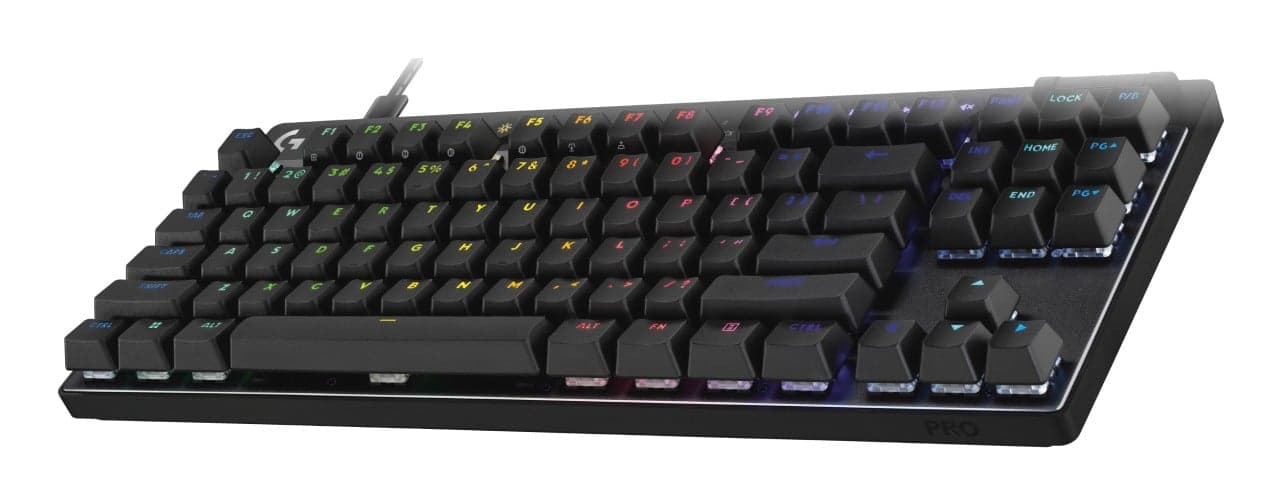 Logitech G PRO X RAPID - Teclado - TKL - luz traseira - USB - QWERTY - Padrão internacional americano - interruptor: Linear - preto — miniatura 3