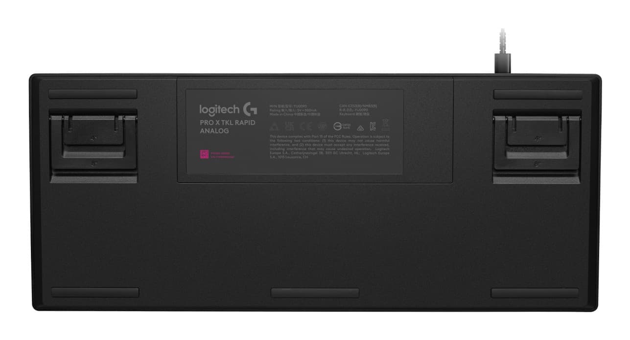 Logitech G PRO X RAPID - Teclado - TKL - luz traseira - USB - QWERTY - Padrão internacional americano - interruptor: Linear - preto — miniatura 4