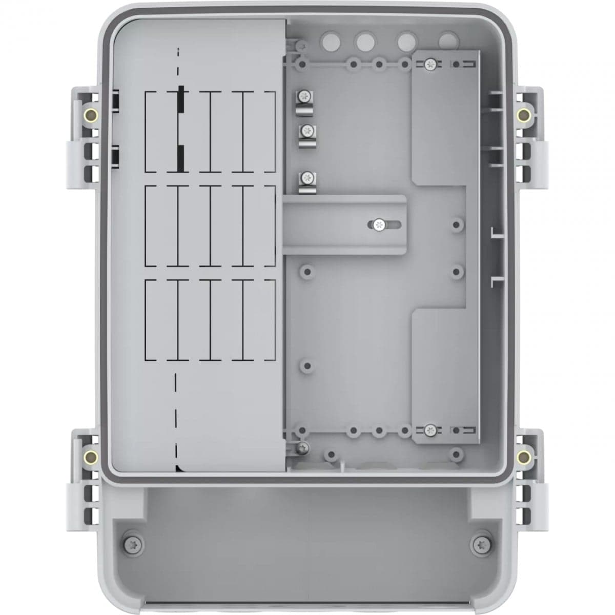 AXIS TQ1817-VE - Armário - vigilância - branco, NCS S 1002-B, aço inoxidável - Compatível com TAA - para AXIS M3215, M3216, P3265, P3267, Q3538, Q3626, Q3628, P32 Series, P38 Series, Q18 Series, miniatura 3
