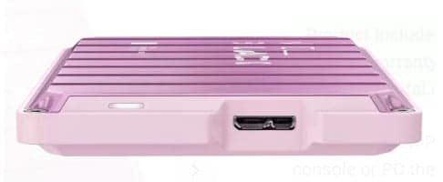WD_BLACK P10 Game Drive WDBA2W0020BPK - Disco rígido - 2 TB - externa (portátil) - 2.5" - USB 3.2 Gen 1 - rosa — miniatura 3