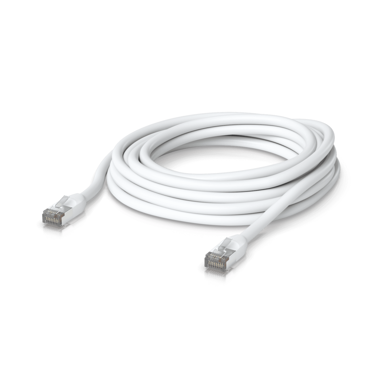Ubiquiti UniFi - Cabo patch - RJ-45 (M) para RJ-45 (M) - 5 m - 3.5 mm - blindado - CAT 6a - inicializado, exterior, robusto - branco, miniatura 8