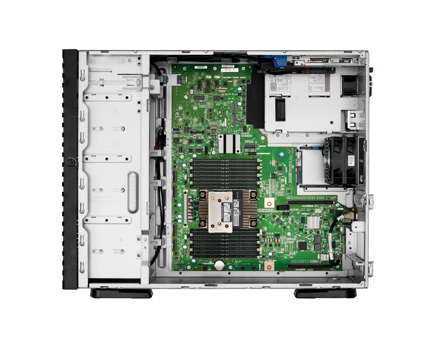 HPE ProLiant ML110 Gen11 - Servidor - torre 4.5U - 1 via - 1 x Xeon Bronze 3508U / até 2.2 GHz - RAM 32 GB - SATA/NVMe - hot-swap (permuta) 2.5" compartimento(s) - SSD 2 x 480 GB - Gigabit Ethernet - monitor: nenhum — miniatura 5