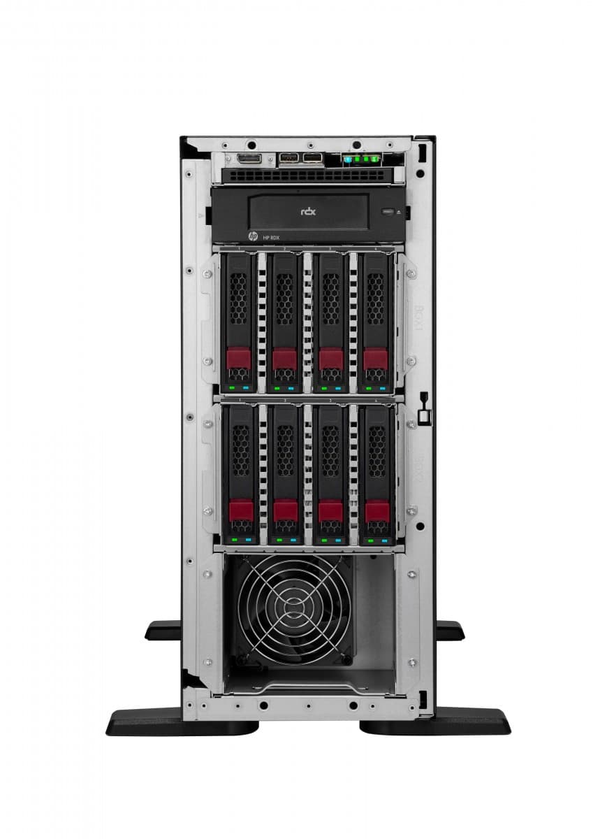 HPE ProLiant ML110 Gen11 - Servidor - torre 4.5U - 1 via - 1 x Xeon Bronze 3508U / até 2.2 GHz - RAM 32 GB - SATA/NVMe - hot-swap (permuta) 2.5" compartimento(s) - SSD 2 x 480 GB - Gigabit Ethernet - monitor: nenhum — miniatura 8