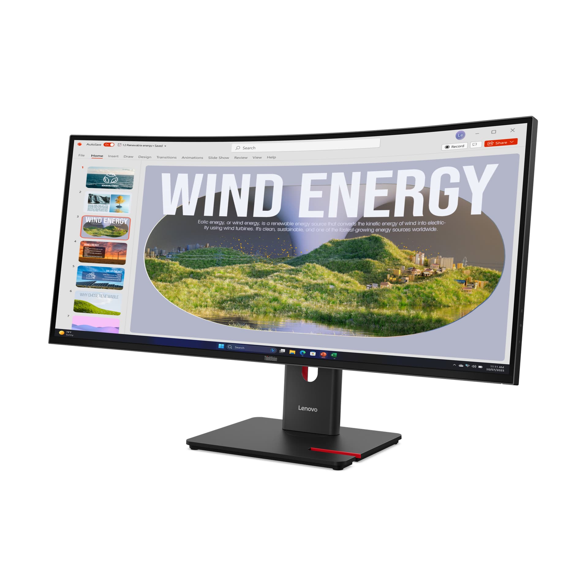 Lenovo ThinkVision T34WD-40 Monitor — miniatura 2