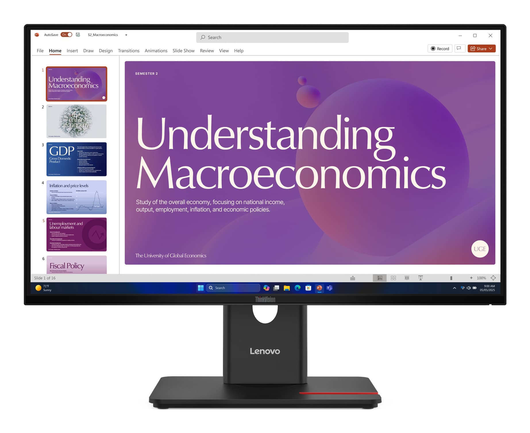Lenovo ThinkVision T24D-40 Monitor — miniatura 1