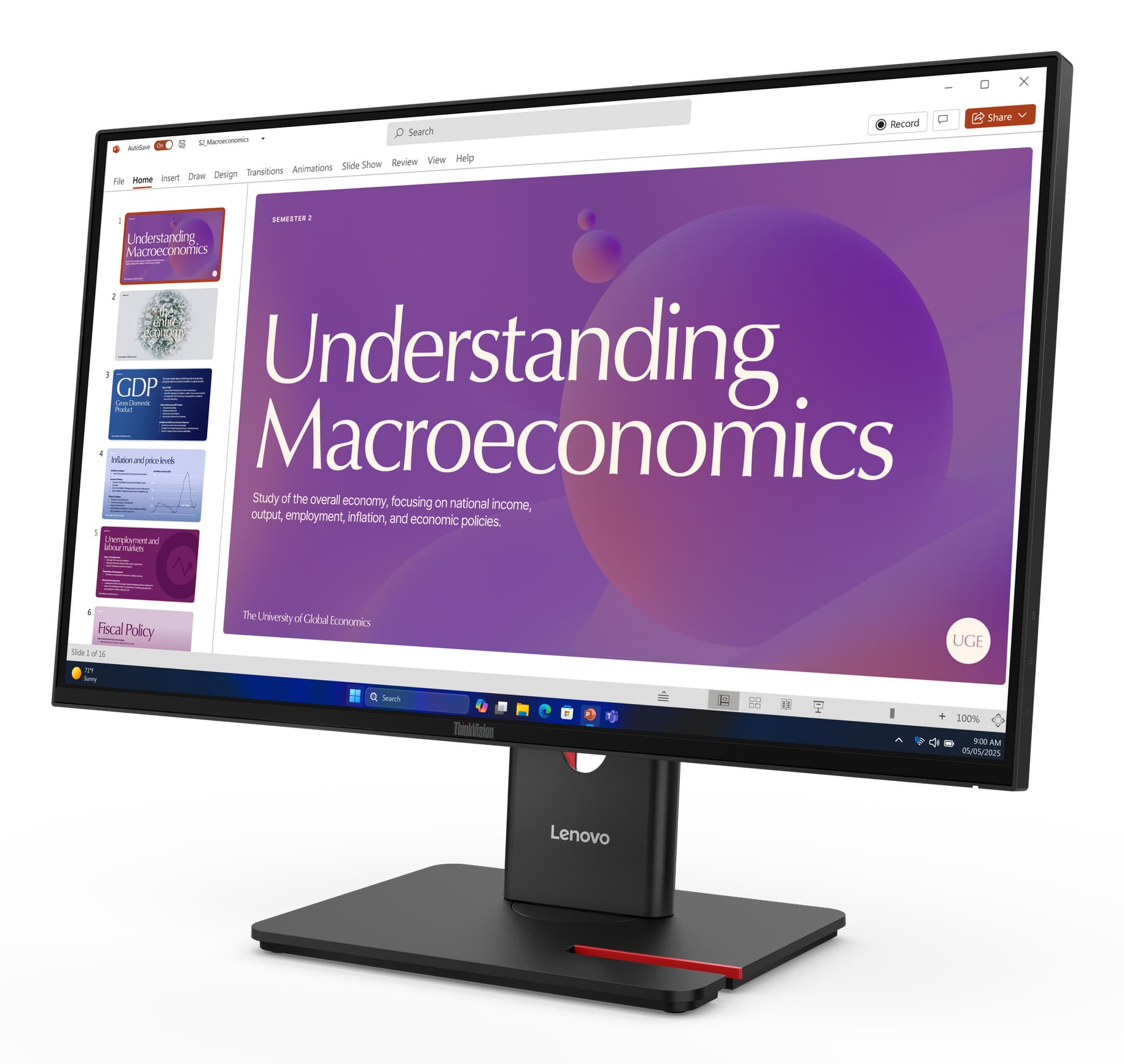 Lenovo ThinkVision T24D-40 Monitor — miniatura 2