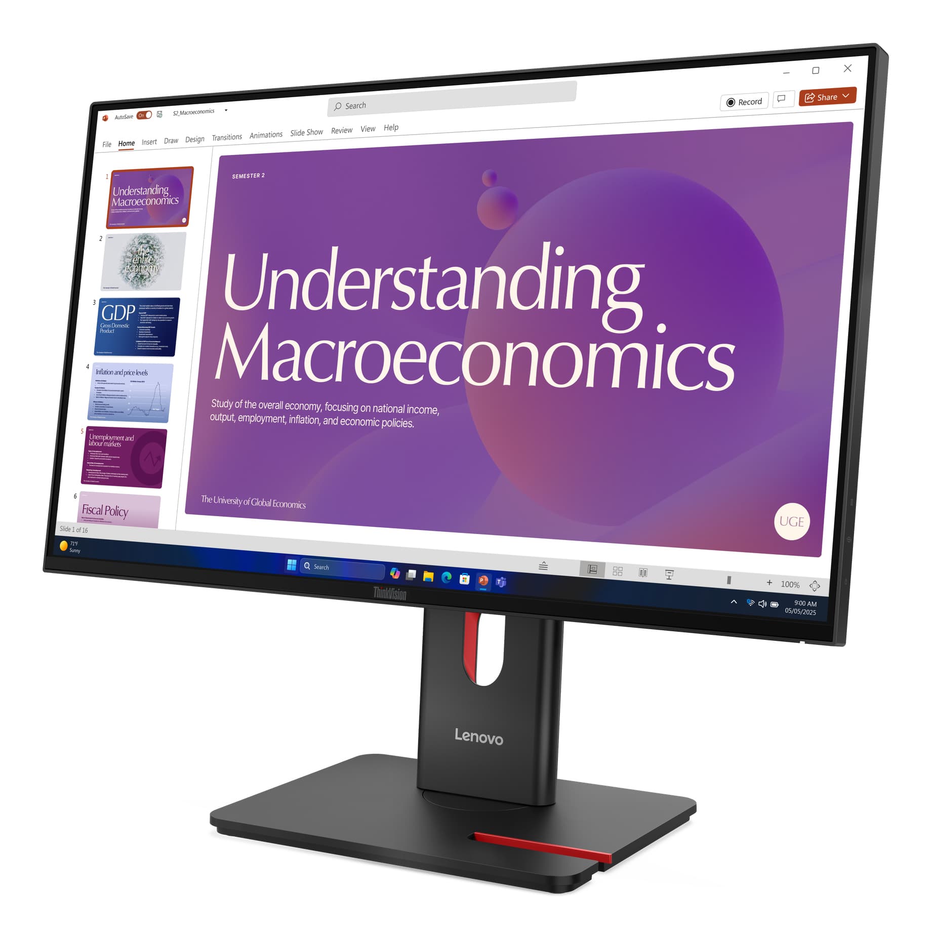 Lenovo ThinkVision T24D-40 Monitor — miniatura 3