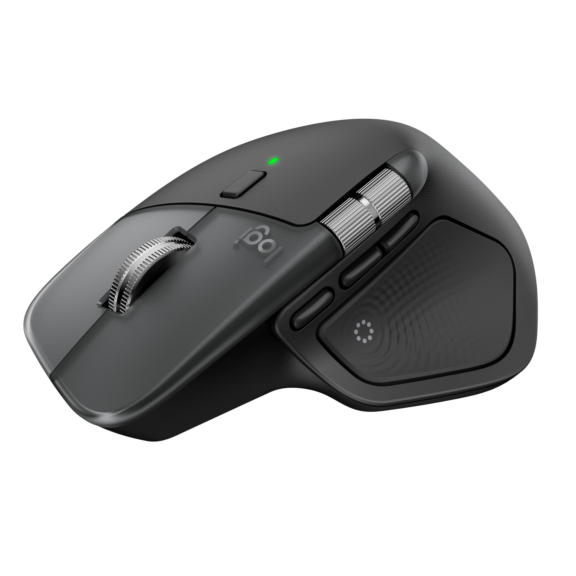 Logitech MX Master 4 for Mac, rato ergonómico com Bluetooth com feedback tátil de desempenho avançado, deslocamento ultrarrápido, carregamento por USB-C , MacOS, iPadOS, Windows - preto sideral — miniatura 2