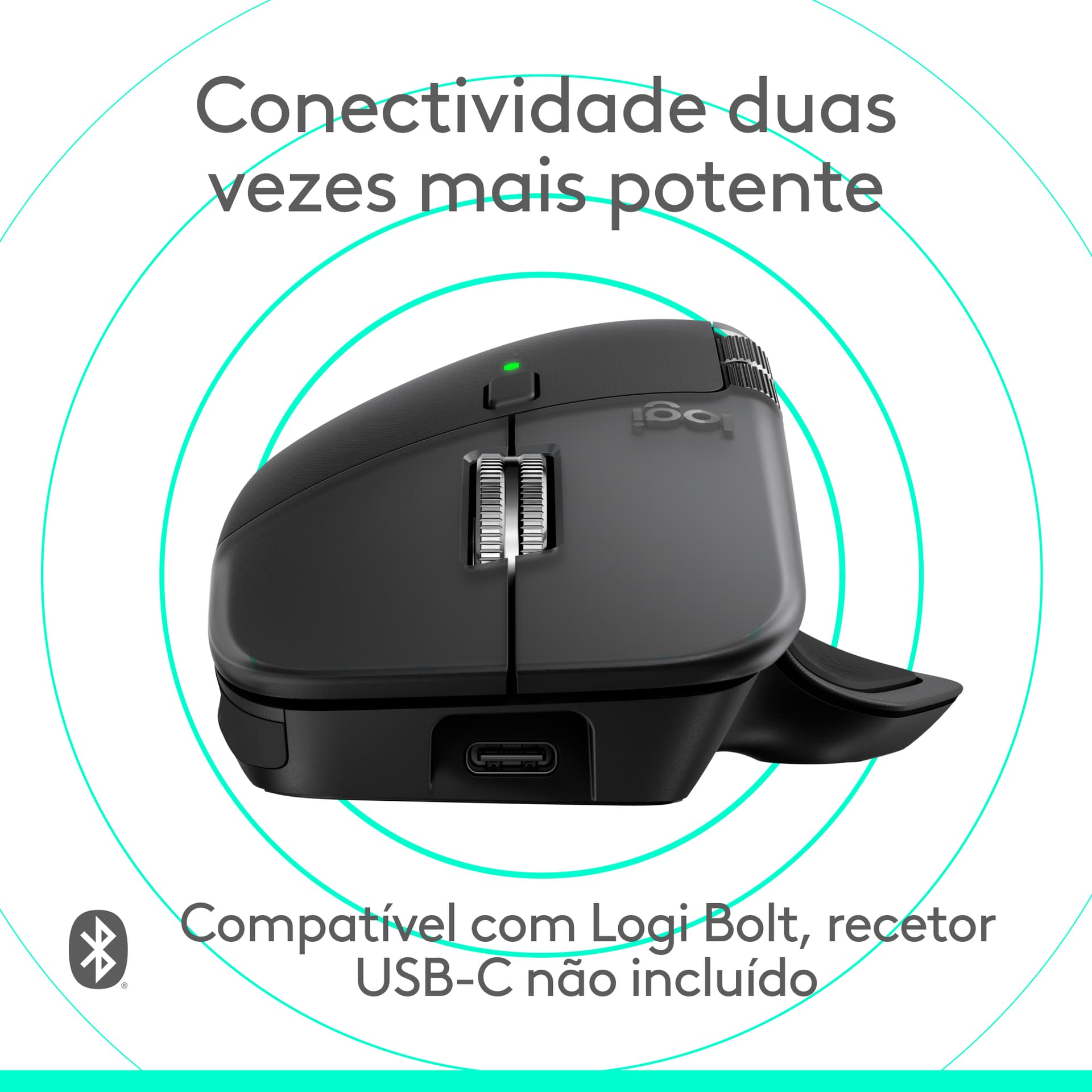 Logitech MX Master 4 for Mac, rato ergonómico com Bluetooth com feedback tátil de desempenho avançado, deslocamento ultrarrápido, carregamento por USB-C , MacOS, iPadOS, Windows - preto sideral — miniatura 11