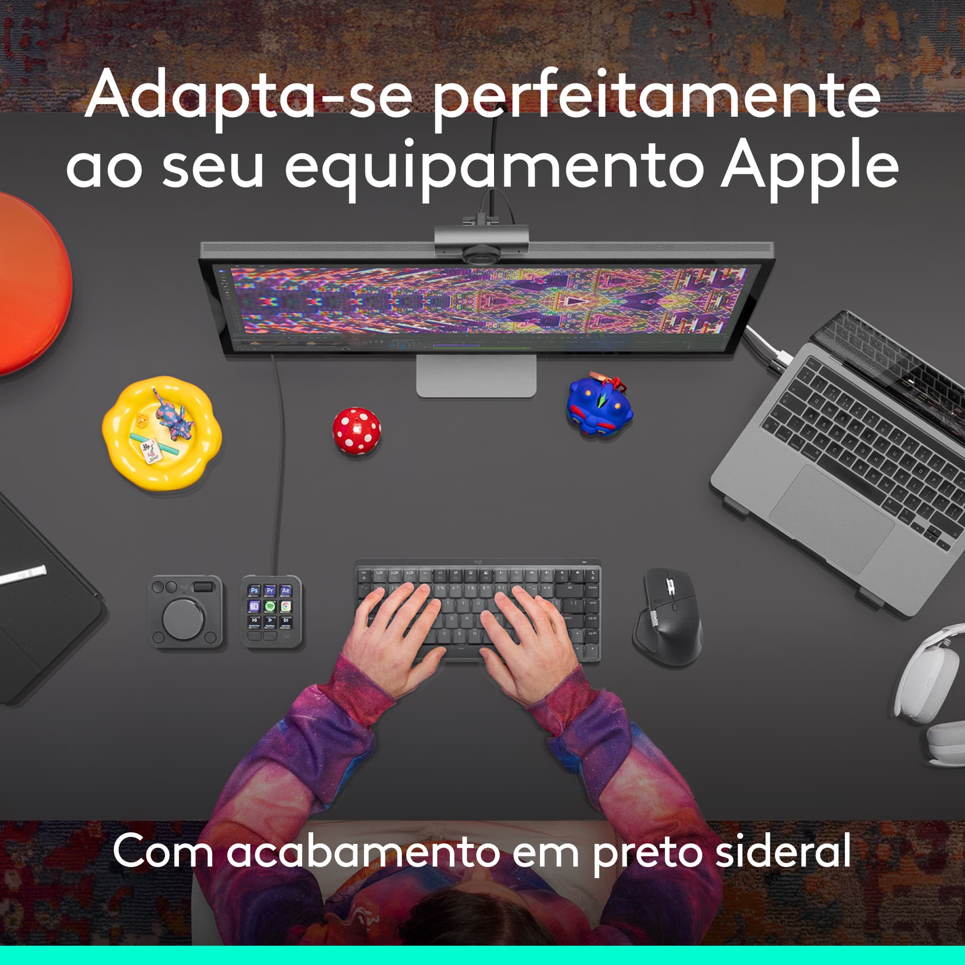 Logitech MX Master 4 for Mac, rato ergonómico com Bluetooth com feedback tátil de desempenho avançado, deslocamento ultrarrápido, carregamento por USB-C , MacOS, iPadOS, Windows - preto sideral — miniatura 12