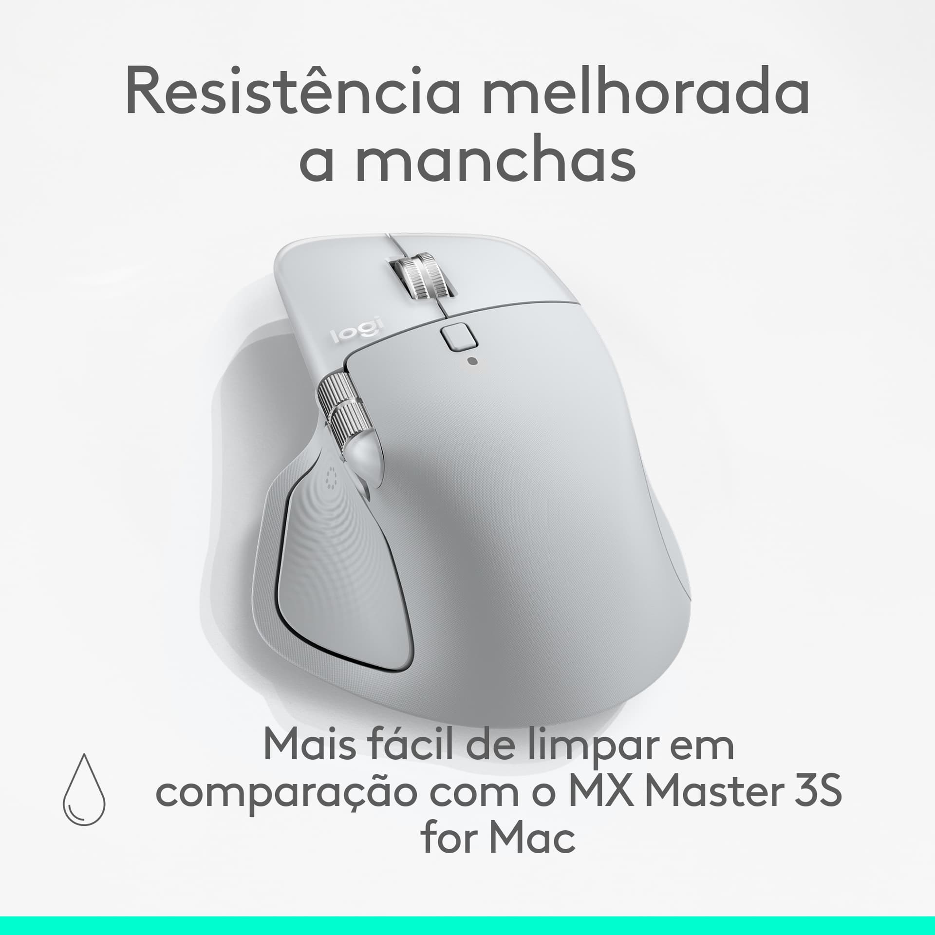 Logitech MX Master 4 for Mac, rato ergonómico com Bluetooth com feedback tátil de desempenho avançado, deslocamento ultrarrápido, carregamento por USB-C , MacOS, iPadOS, Windows - branco prateado — miniatura 15
