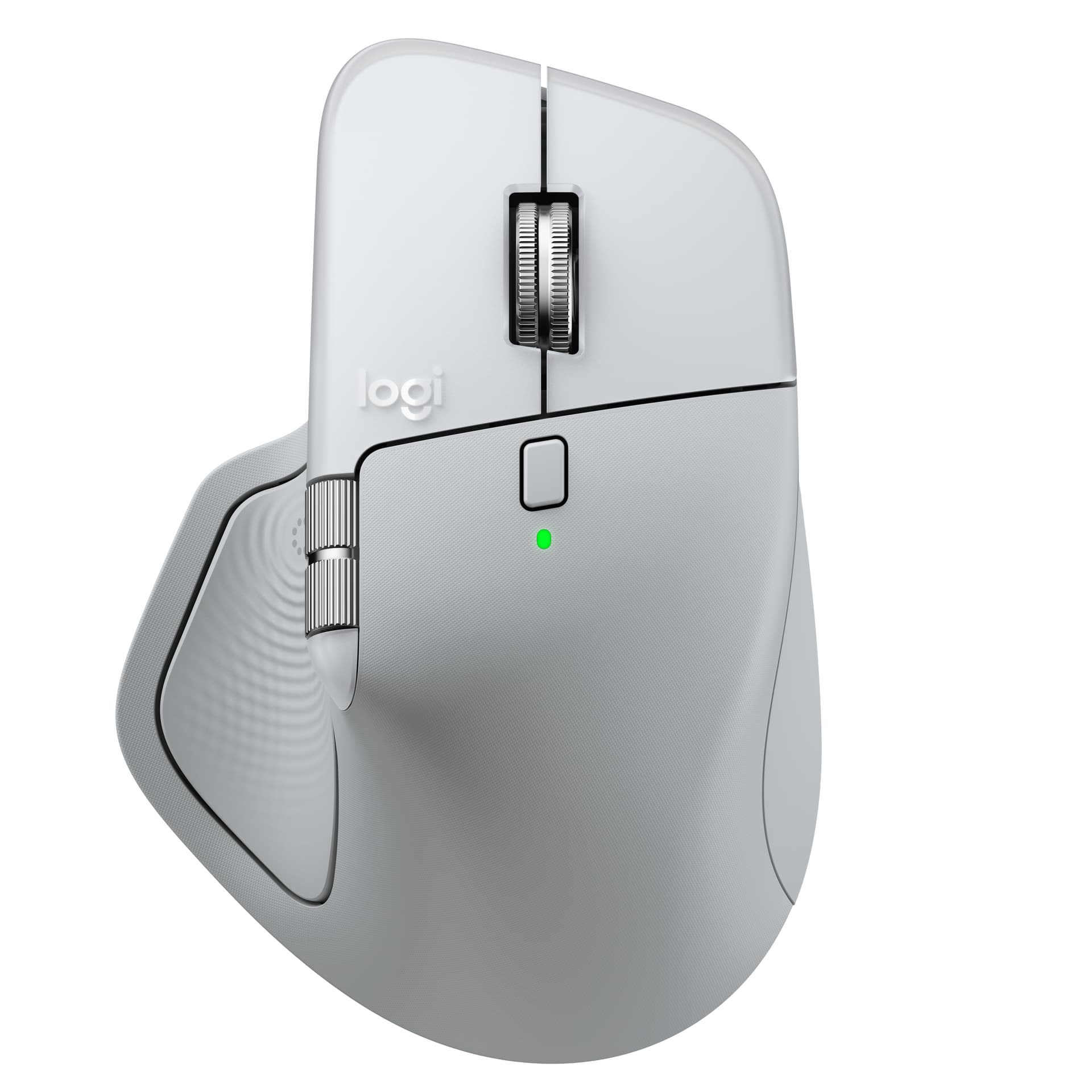 Logitech MX Master 4 for Mac, rato ergonómico com Bluetooth com feedback tátil de desempenho avançado, deslocamento ultrarrápido, carregamento por USB-C , MacOS, iPadOS, Windows - branco prateado — miniatura 6
