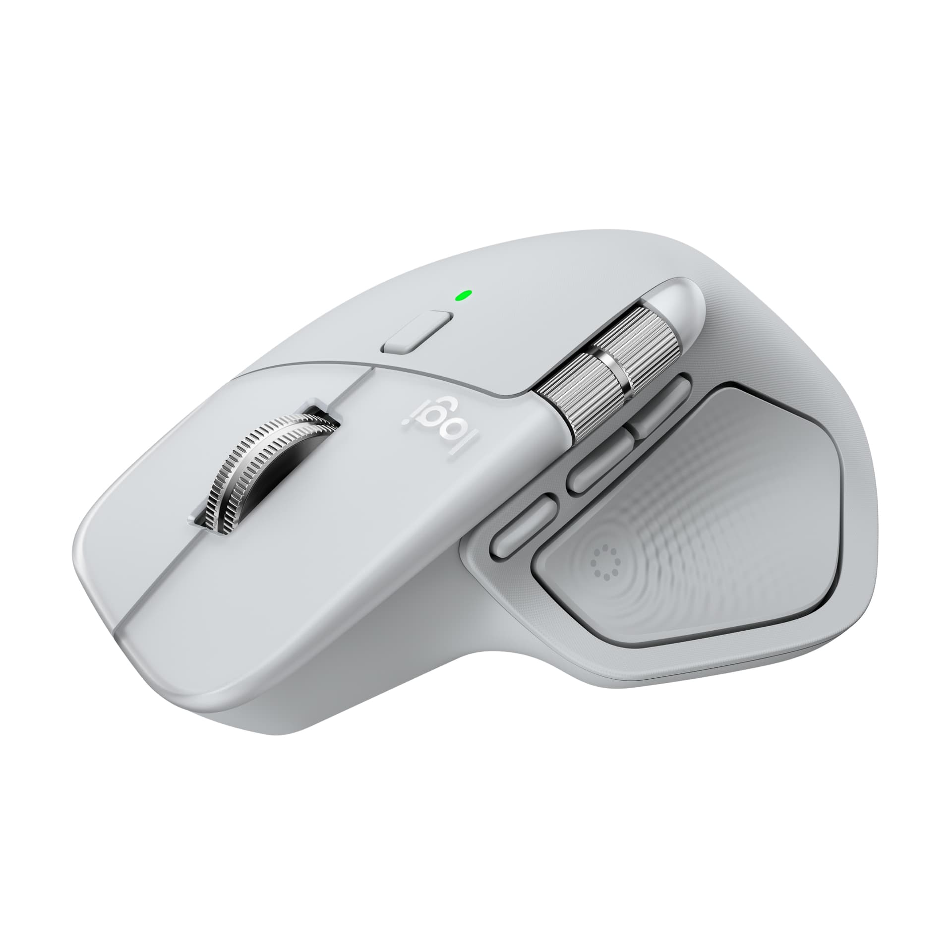 Logitech MX Master 4 for Mac, rato ergonómico com Bluetooth com feedback tátil de desempenho avançado, deslocamento ultrarrápido, carregamento por USB-C , MacOS, iPadOS, Windows - branco prateado — miniatura 7