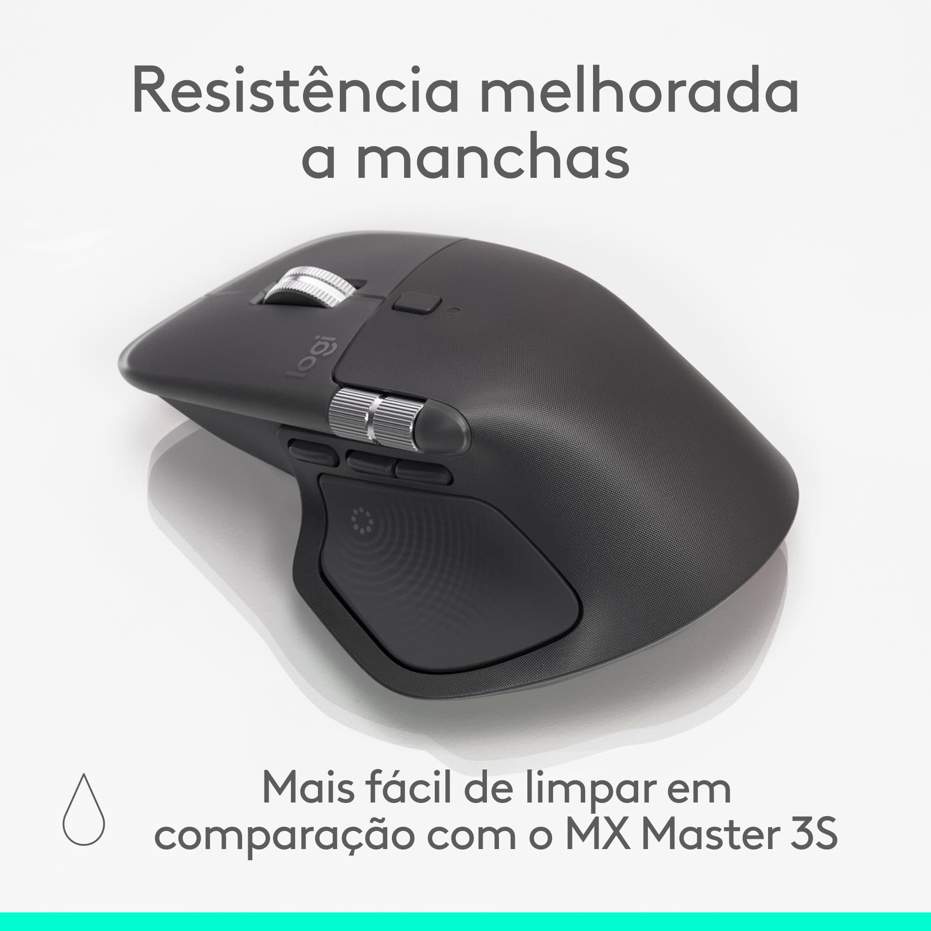 Logitech MX Master 4, rato ergonómico sem fios com feedback tátil de desempenho avançado, deslocamento ultrarrápido, carregamento por USB-C , Bluetooth, Windows, MacOS - cinzento claro — miniatura 23