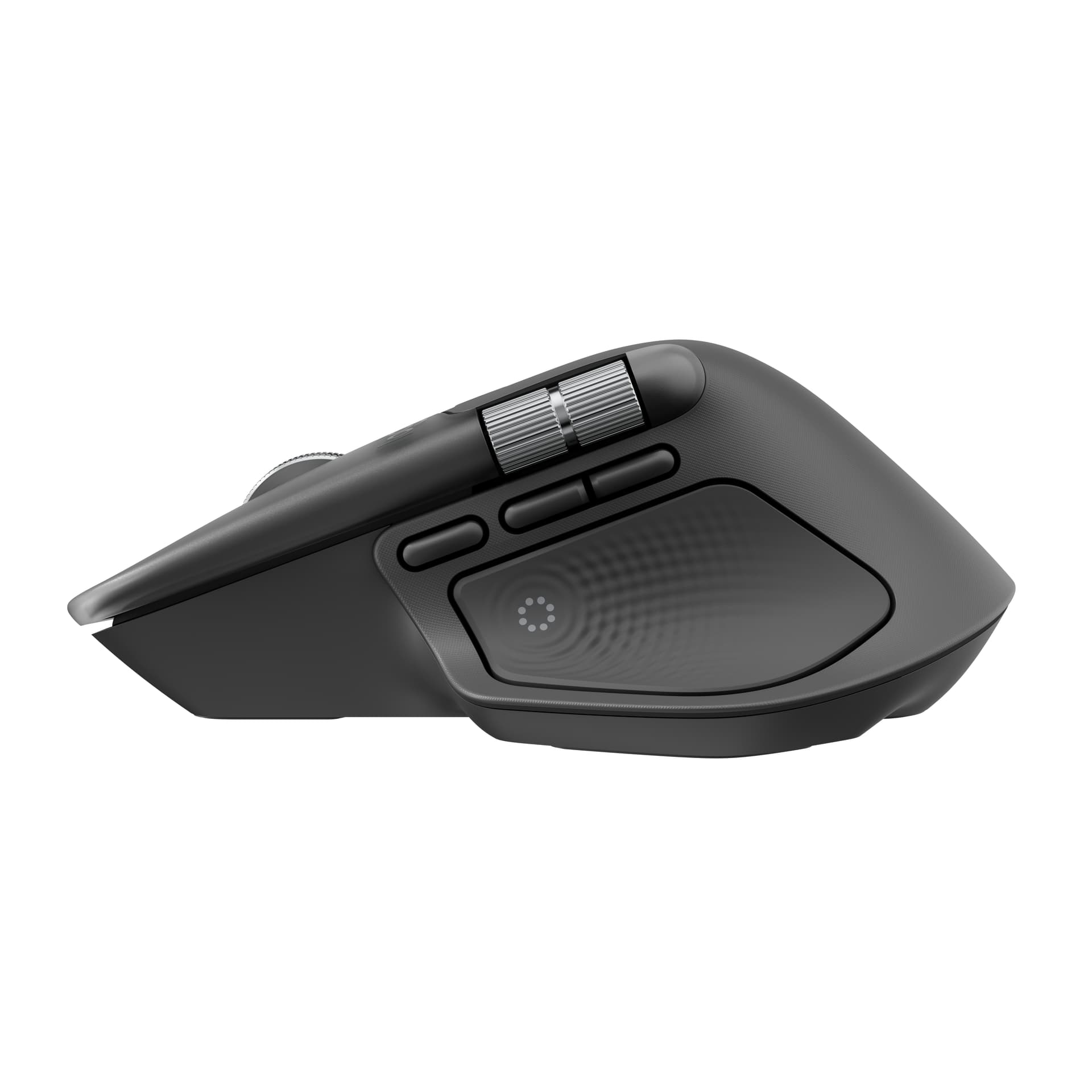 Logitech MX Master 4, rato ergonómico sem fios com feedback tátil de desempenho avançado, deslocamento ultrarrápido, carregamento por USB-C , Bluetooth, Windows, MacOS - cinzento claro — miniatura 4