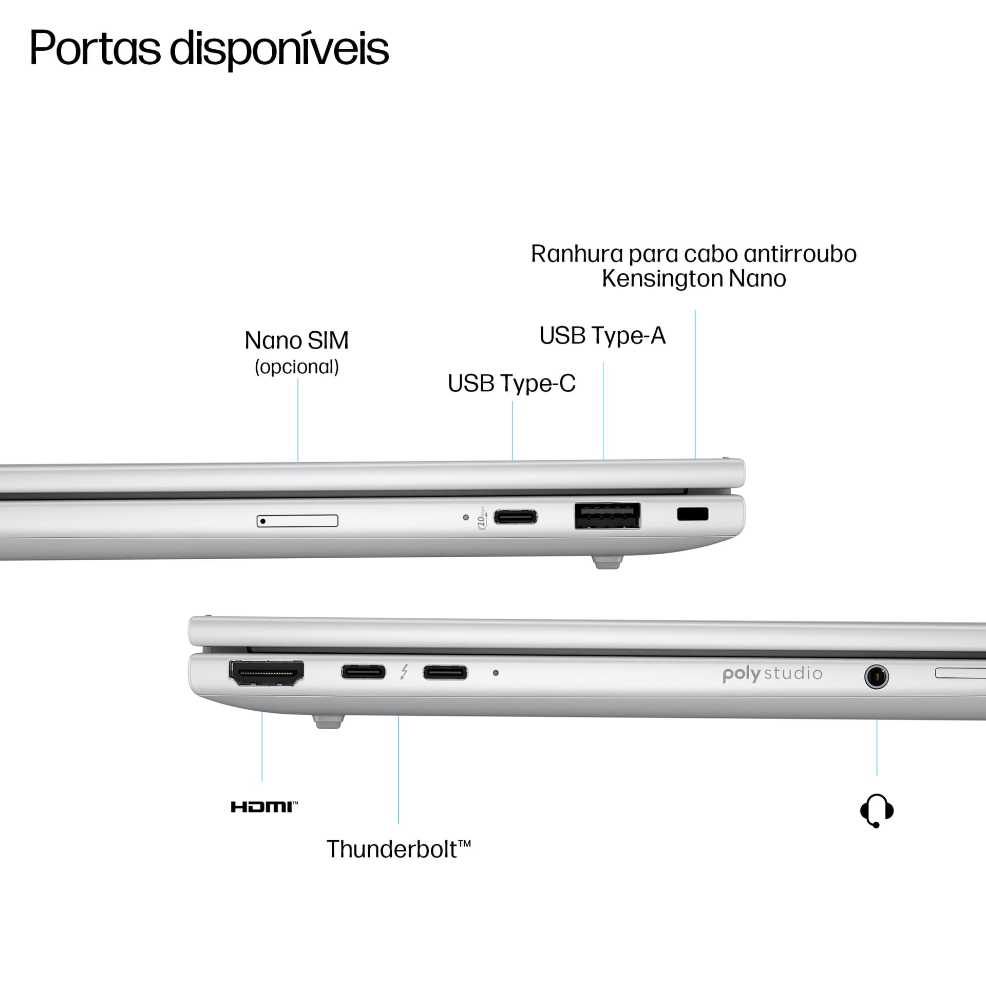 HP EliteBook 8 G1i 14 inch Notebook AI PC — miniatura 3