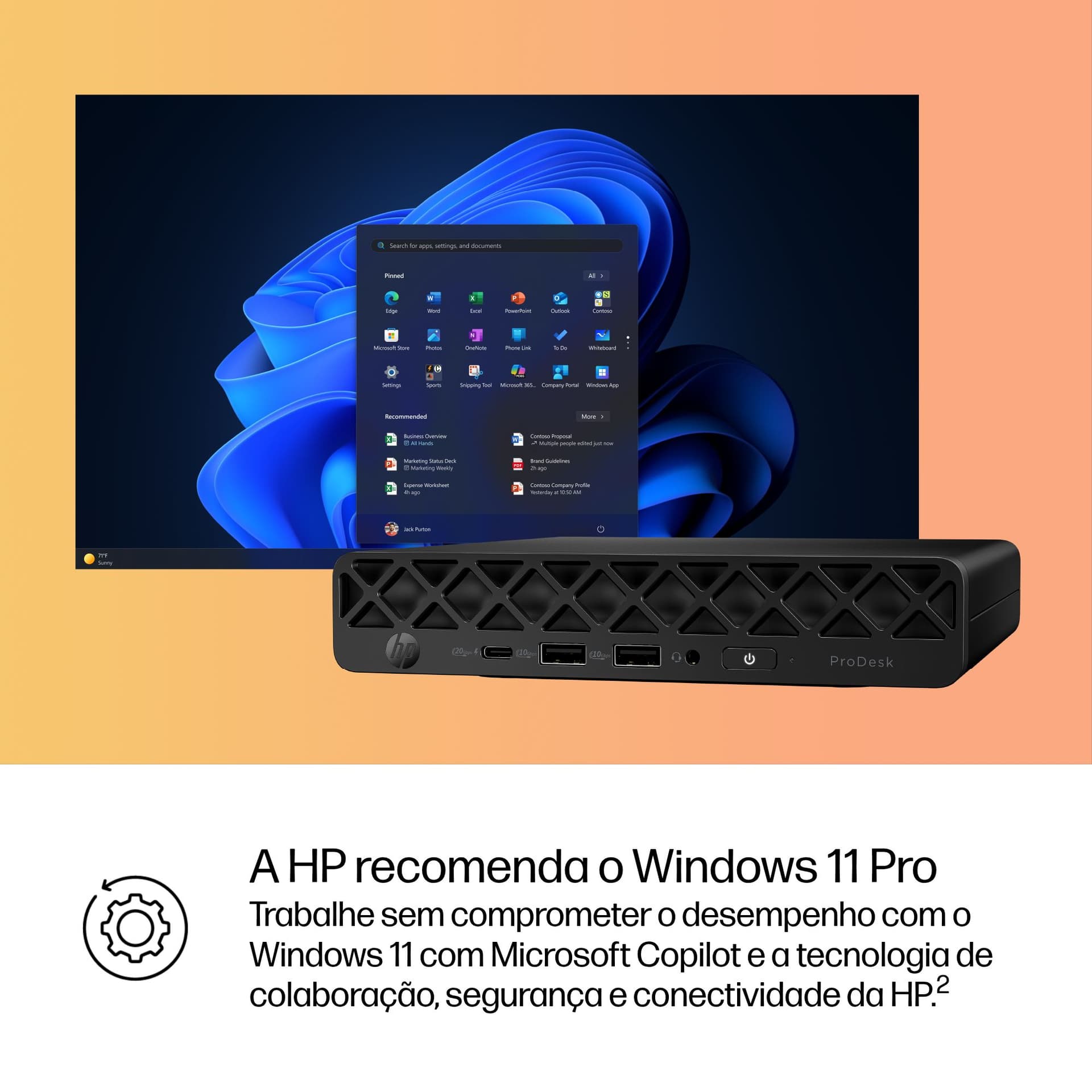 HP ProDesk 4 Mini G1i Desktop AI PC — miniatura 9