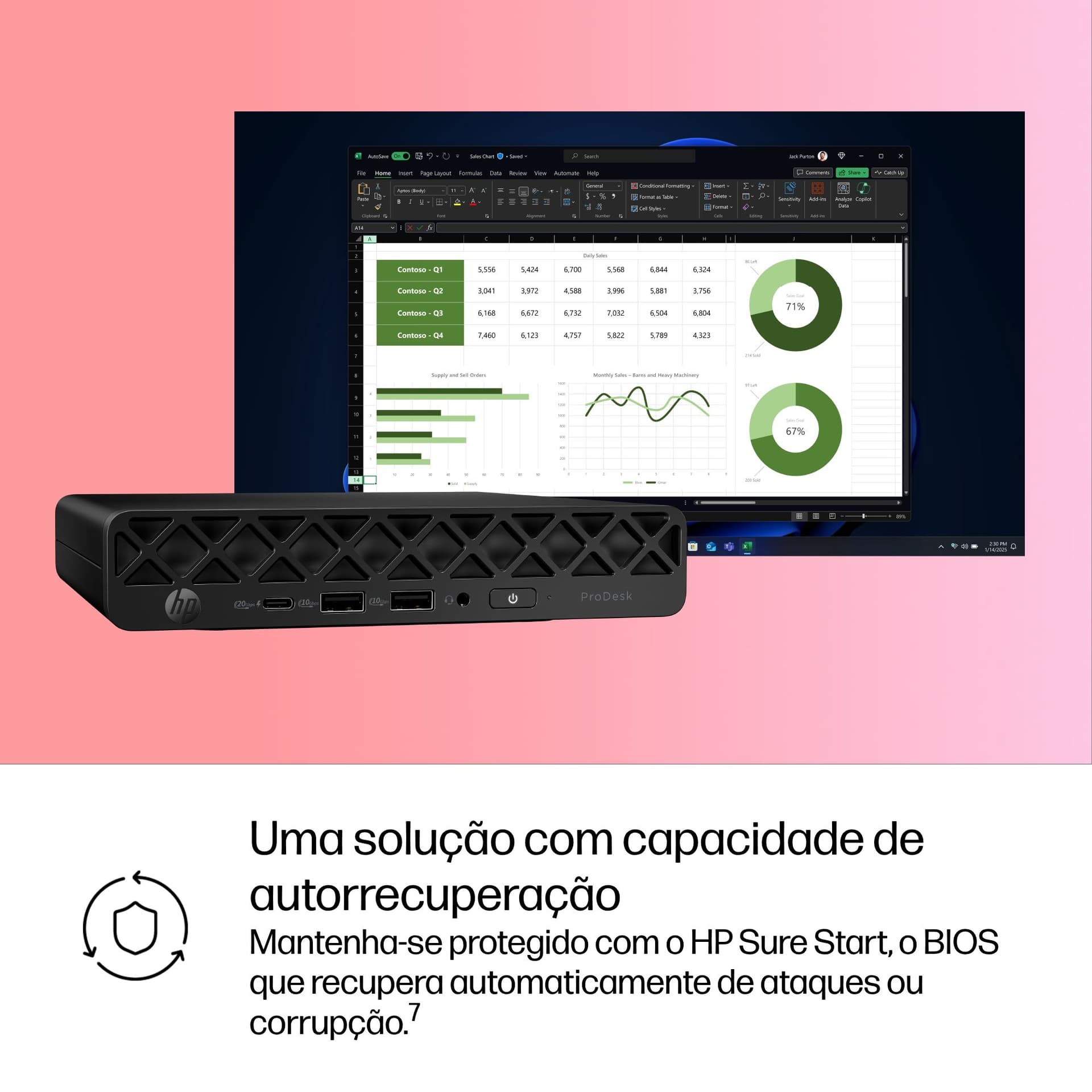 HP ProDesk 4 Mini G1i Desktop AI PC — miniatura 10