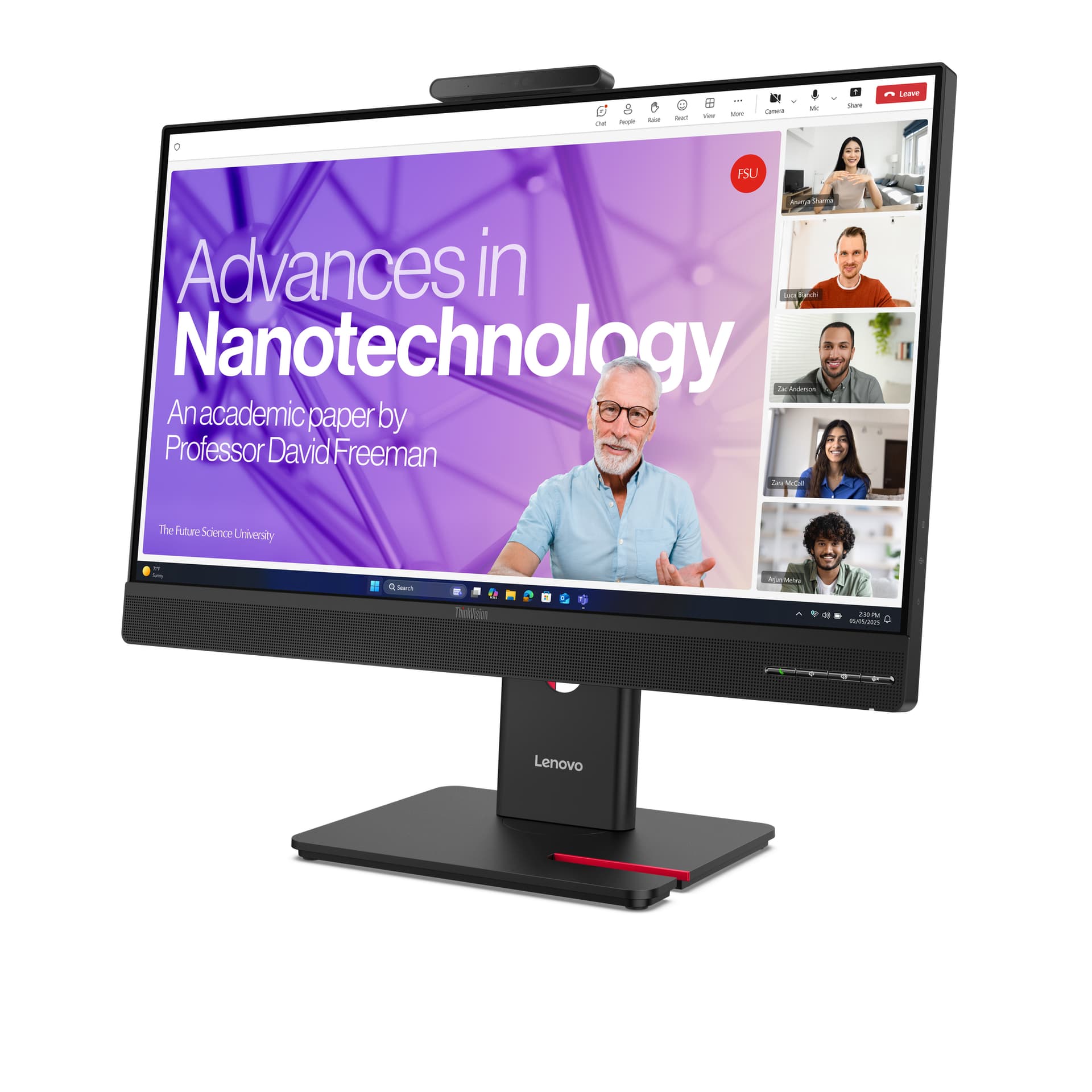 Lenovo ThinkVision T27QD-4v Monitor — miniatura 3