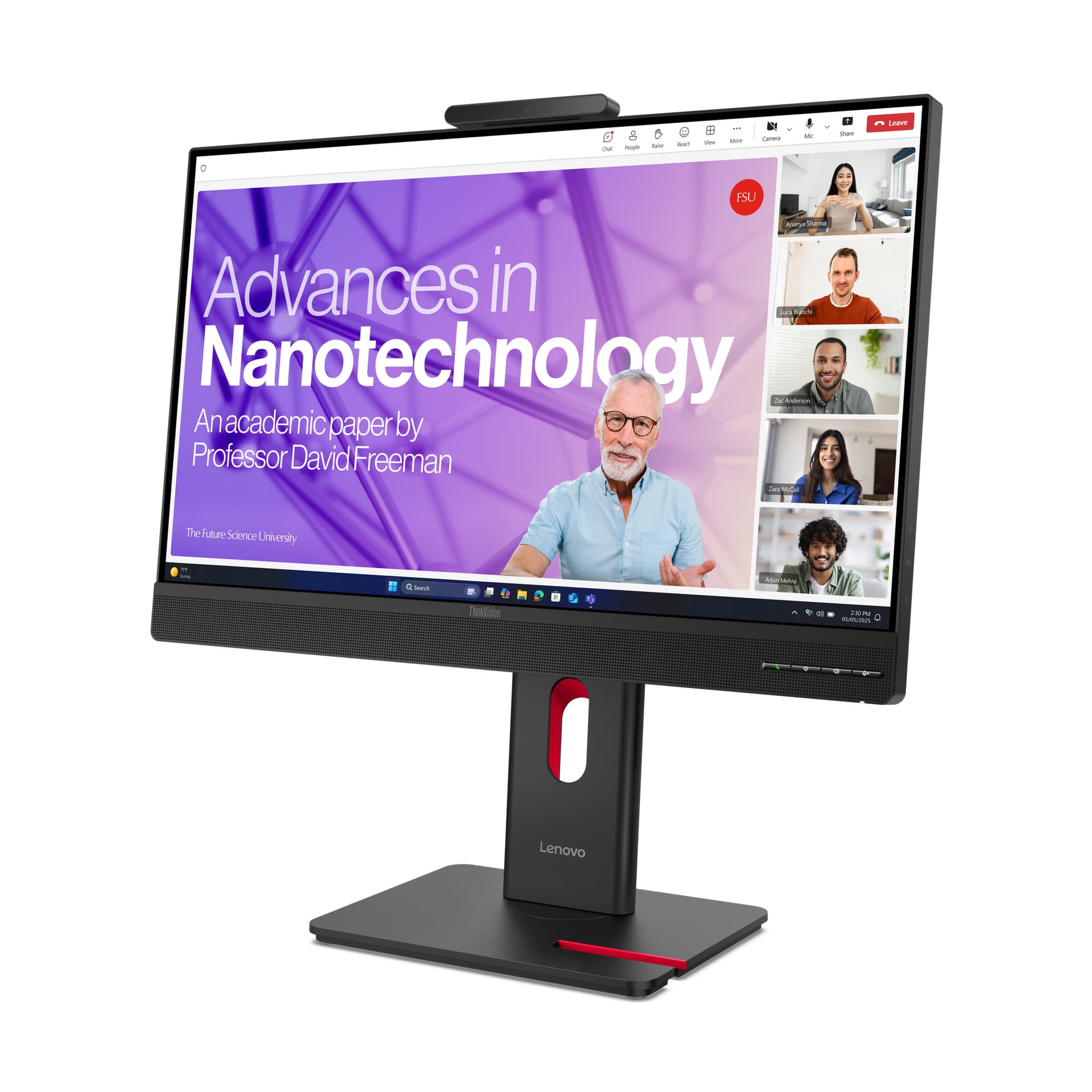 Lenovo ThinkVision T27QD-4v Monitor — miniatura 4