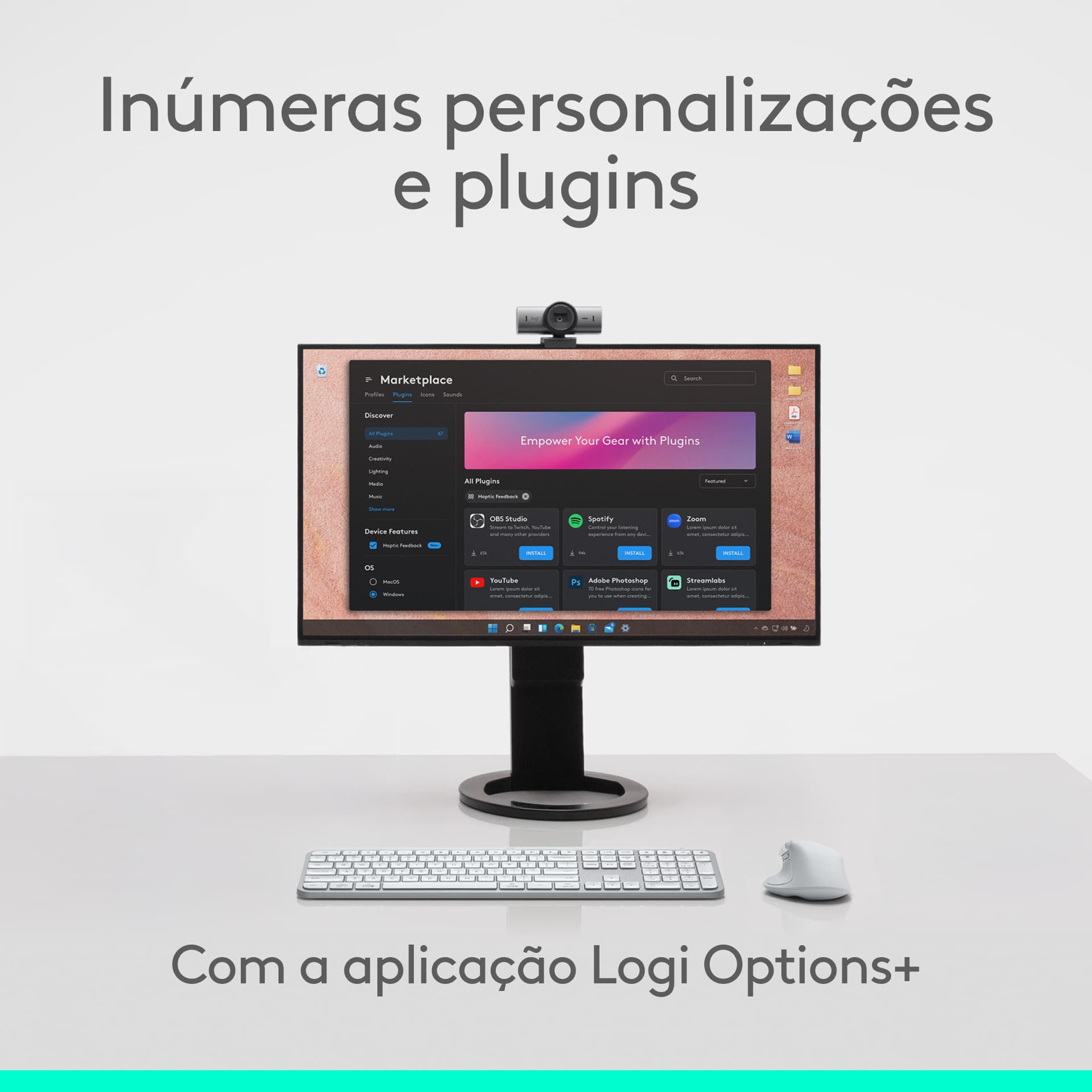 Logitech MX Master 4, rato ergonómico sem fios com feedback tátil de desempenho avançado, deslocamento ultrarrápido, carregamento por USB-C , Bluetooth, Windows, MacOS - grafite — miniatura 16