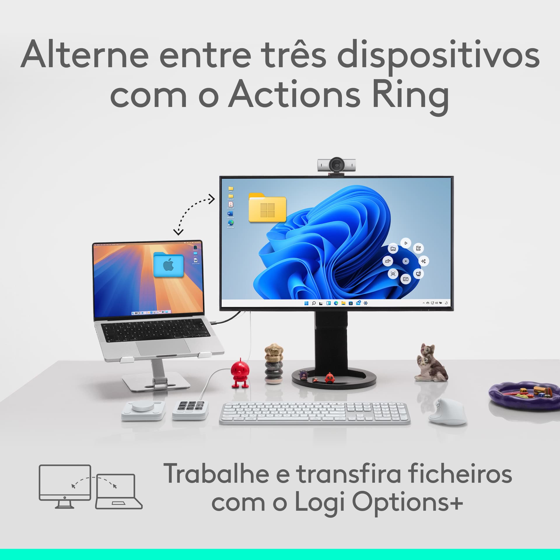 Logitech MX Master 4, rato ergonómico sem fios com feedback tátil de desempenho avançado, deslocamento ultrarrápido, carregamento por USB-C , Bluetooth, Windows, MacOS - grafite — miniatura 18