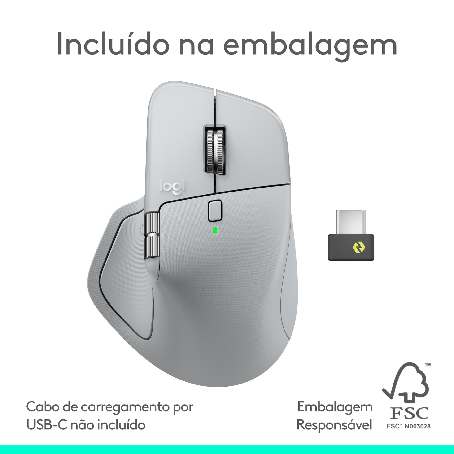 Logitech MX Master 4, rato ergonómico sem fios com feedback tátil de desempenho avançado, deslocamento ultrarrápido, carregamento por USB-C , Bluetooth, Windows, MacOS - grafite — miniatura 19