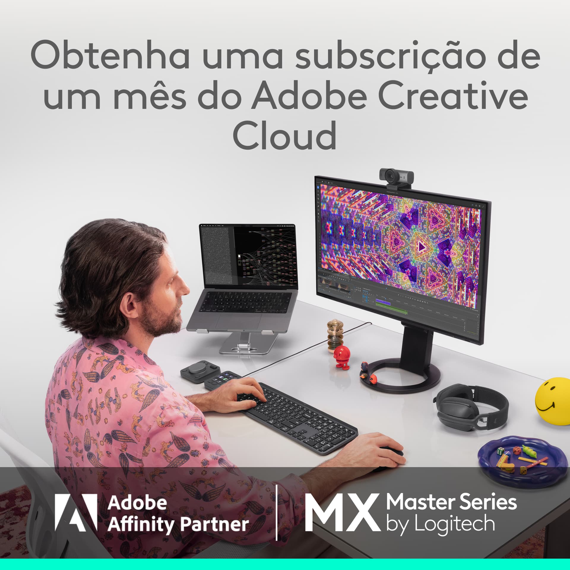 Logitech MX Master 4, rato ergonómico sem fios com feedback tátil de desempenho avançado, deslocamento ultrarrápido, carregamento por USB-C , Bluetooth, Windows, MacOS - grafite — miniatura 20