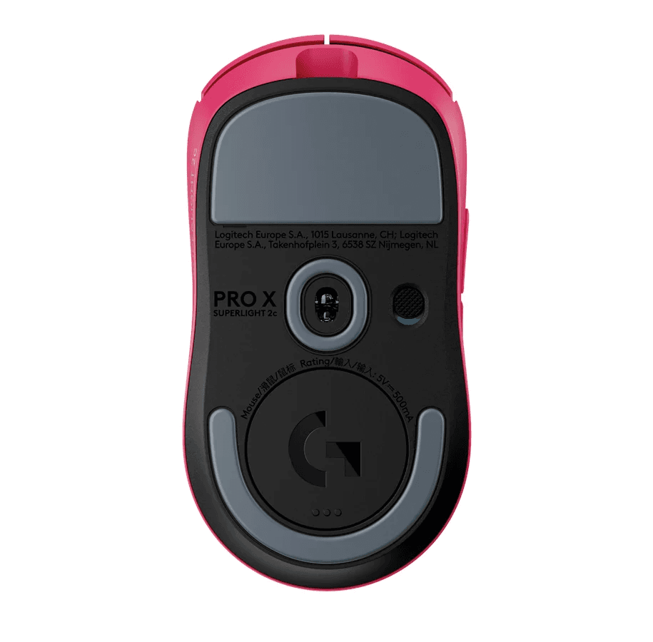 Logitech G PRO X SUPERLIGHT 2C - Rato - gaming - 5 botões - sem fios, com cabo - 2.4 GHz, USB - recetor USB Logitech LIGHTSPEED - rosa — miniatura 5