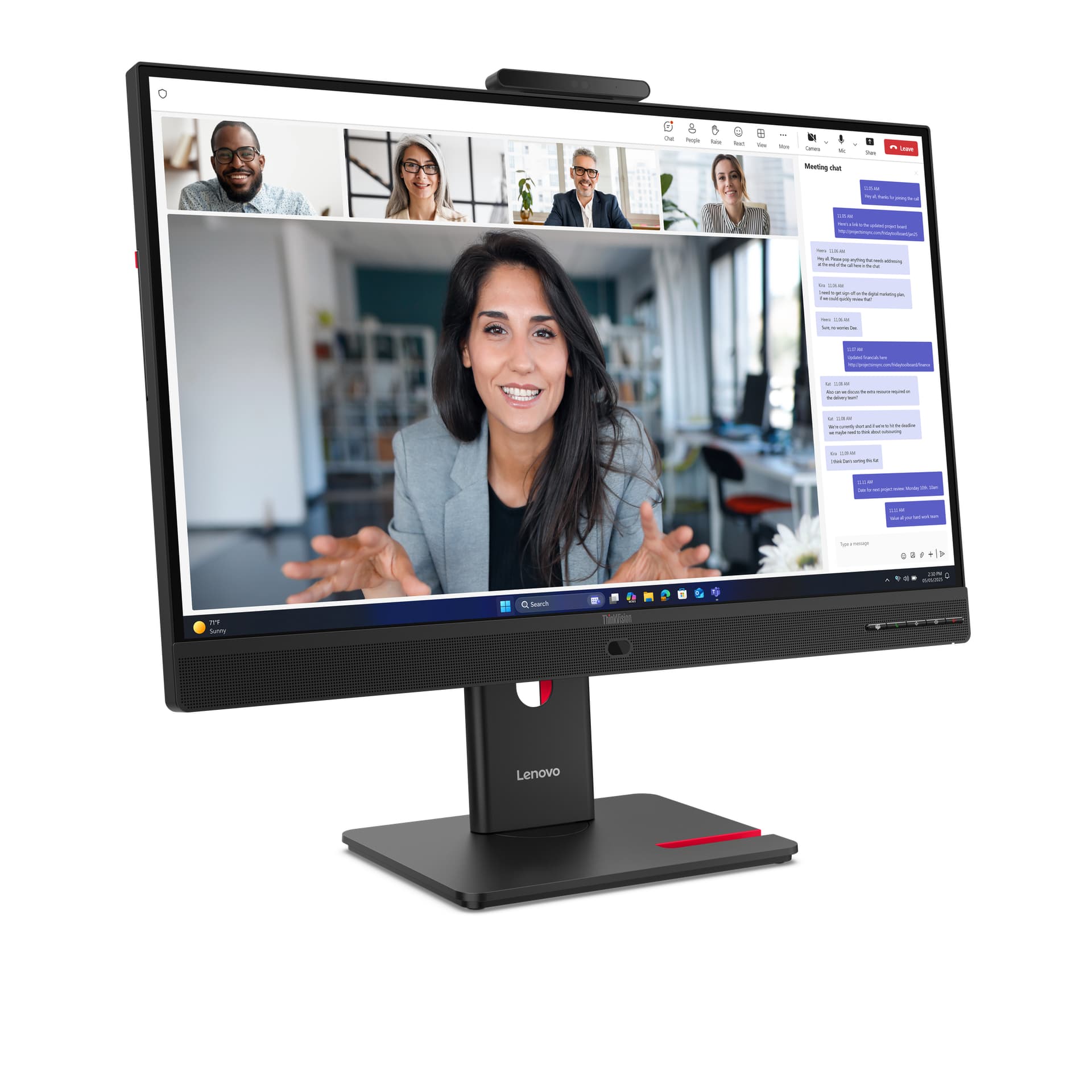 Lenovo ThinkVision T24-4v Monitor — miniatura 2