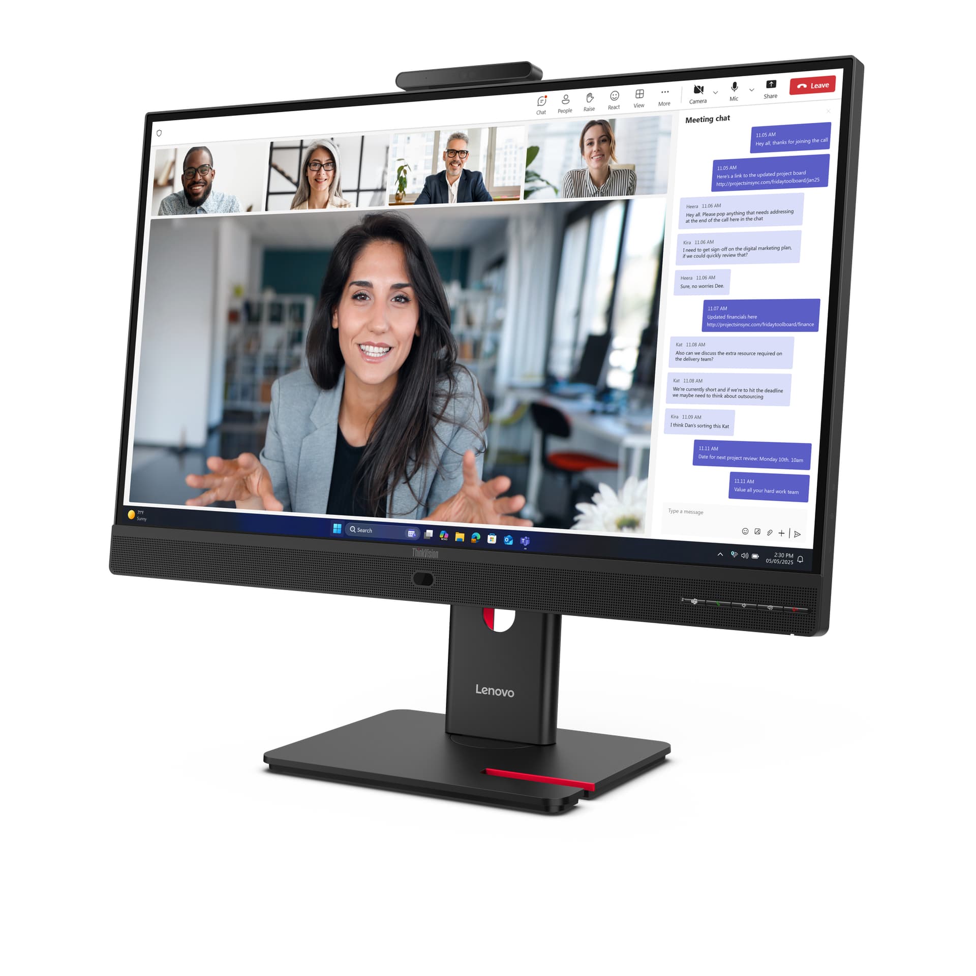 Lenovo ThinkVision T24-4v Monitor — miniatura 3