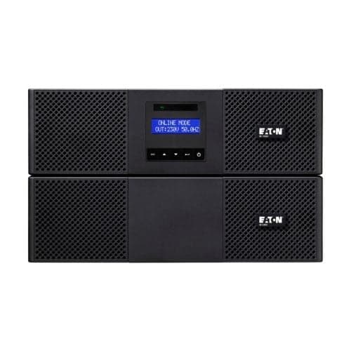 Eaton 9E 11000i - UPS (montável em bastidor) - AC 230 V - 10 kW - 11000 VA - 1 fase - 20 bateria x - ácido de chumbo - RS-232, USB - 6U - 19" - preto — miniatura 2