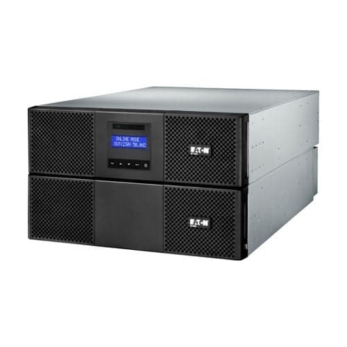 Eaton 9E 11000i - UPS (montável em bastidor) - AC 230 V - 10 kW - 11000 VA - 1 fase - 20 bateria x - ácido de chumbo - RS-232, USB - 6U - 19" - preto — miniatura 3