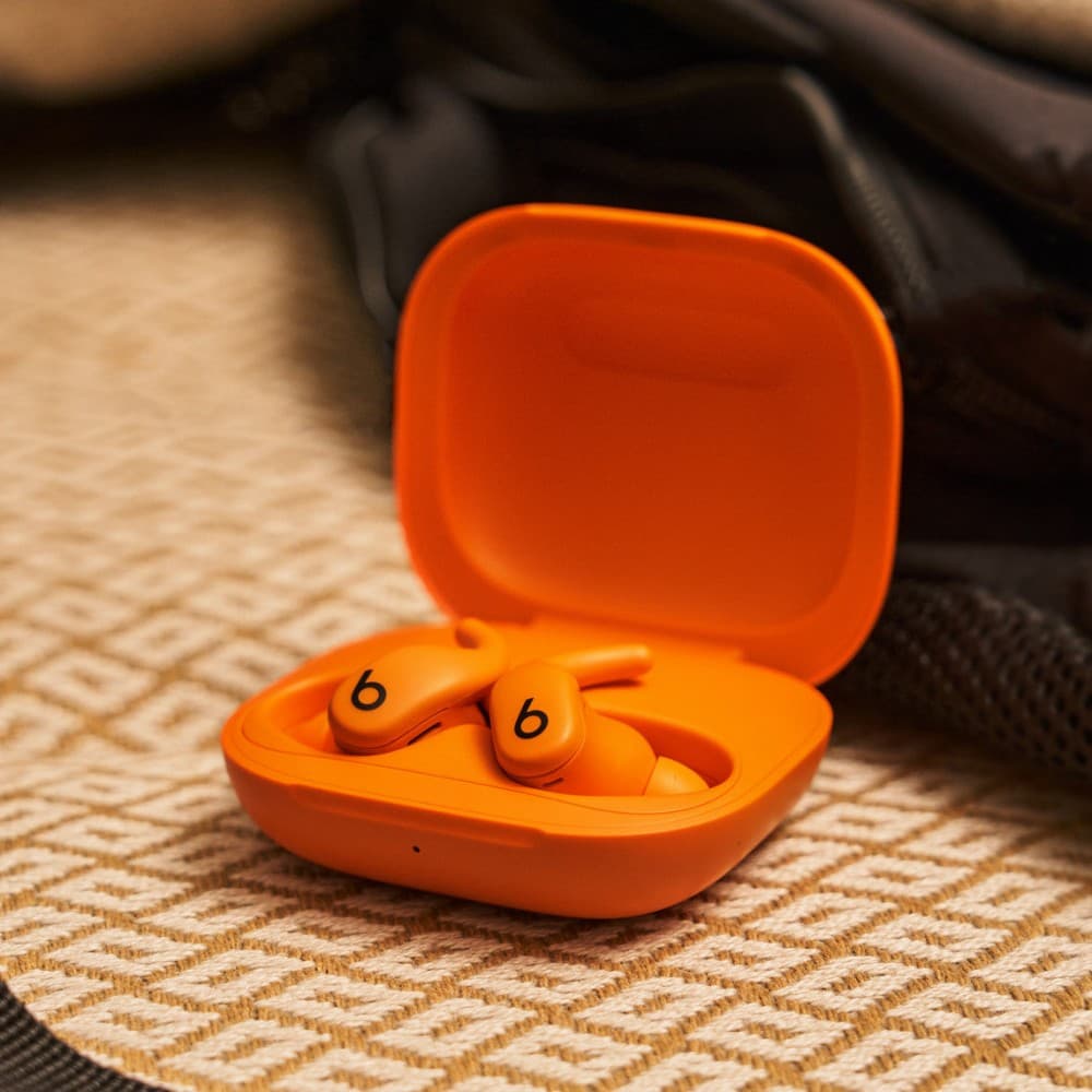Beats Powerbeats Fit - Auscultadores sem fios com microfonoe - intra-auricular - bluetooth - cancelamento de ruído activo - laranja brilhante — miniatura 4