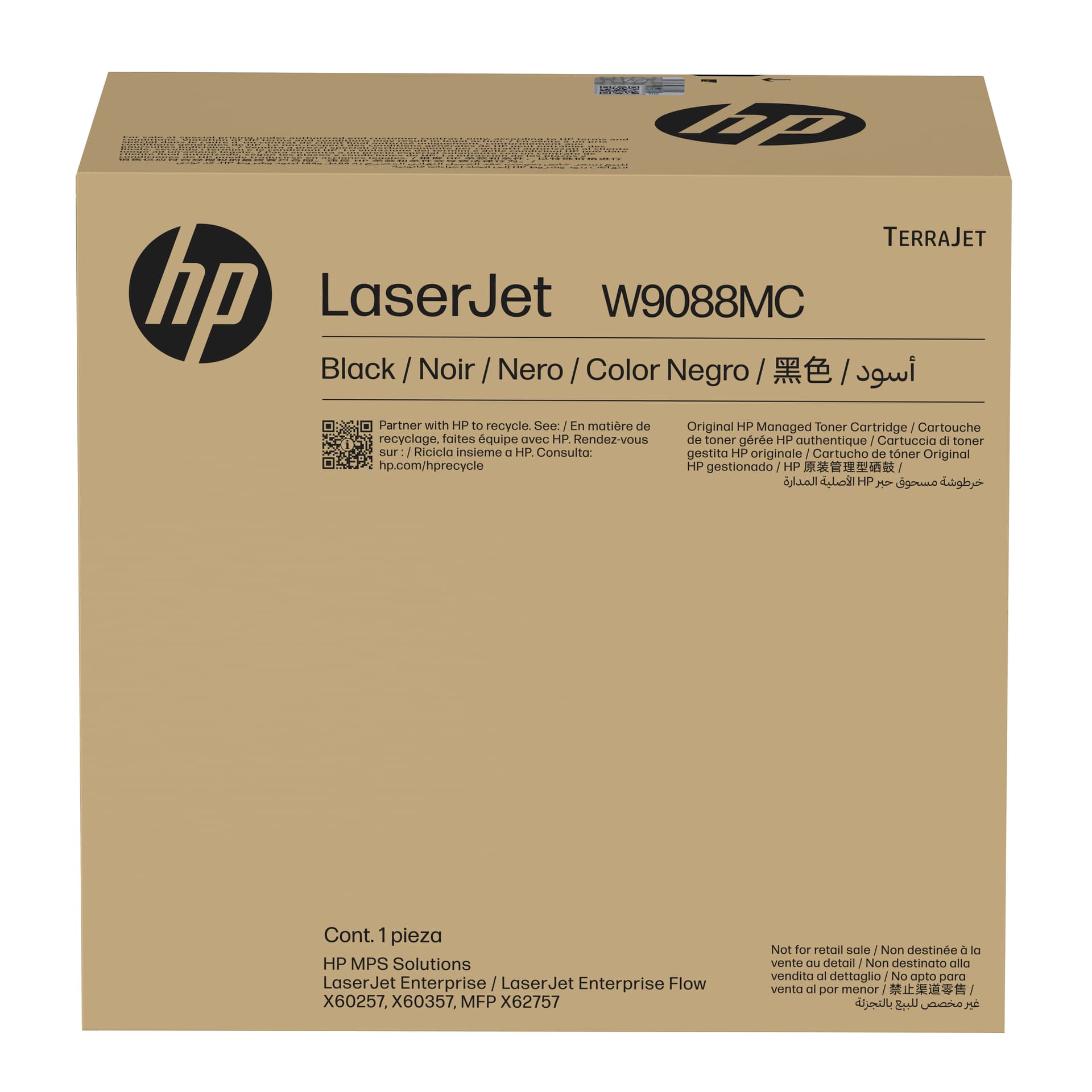 HP Toner LaserJet Managed W9088MC Preto — miniatura 1