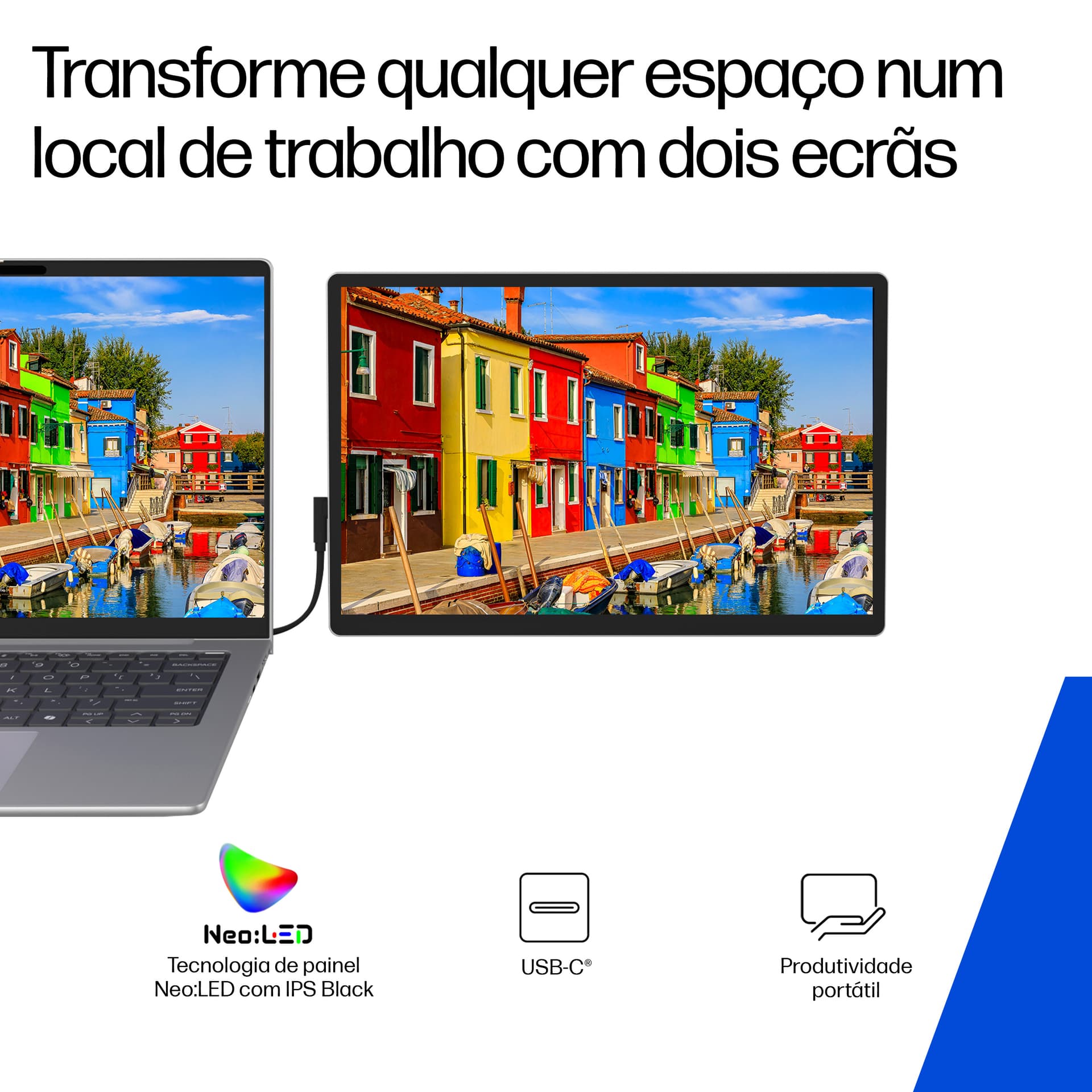 HP Series 5 Pro Monitor portátil WQXGA Série 5 Pro de 14 polegadas - 514pn — miniatura 6