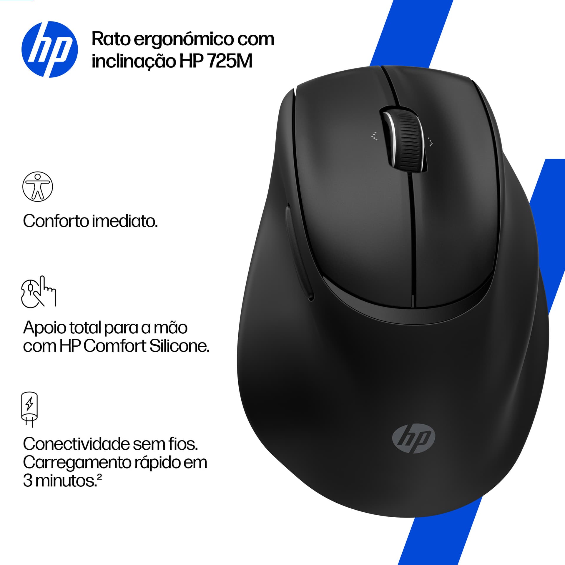 HP Rato ergonómico com inclinação 725M — miniatura 12