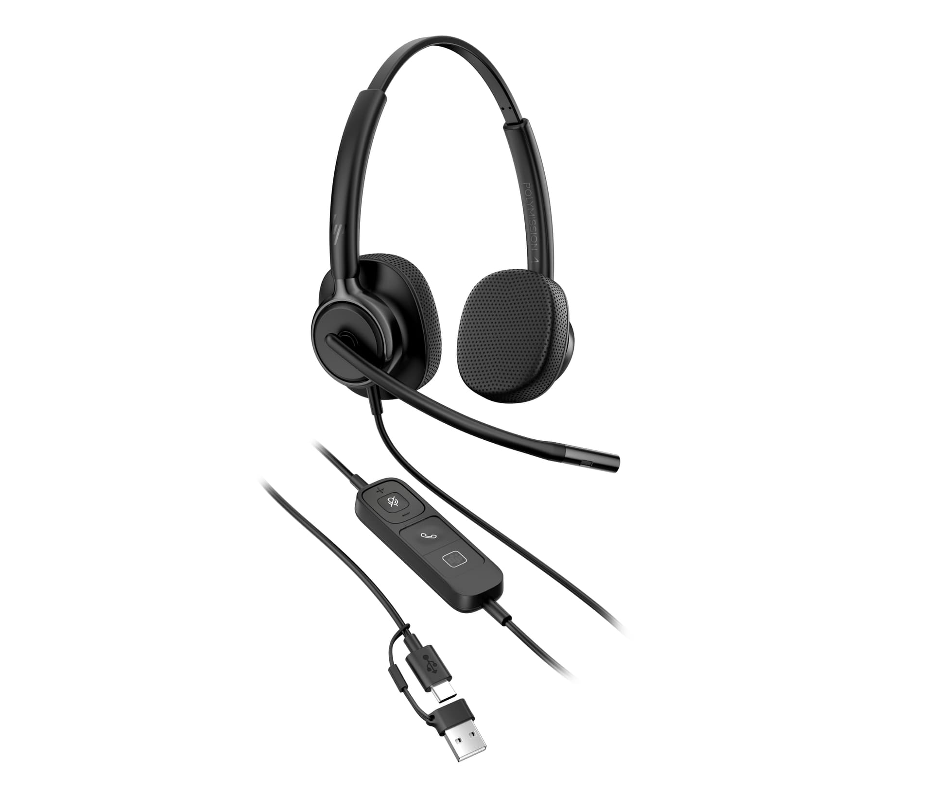 HP Poly Headset estéreo USB com fios Mission 425 — miniatura 14