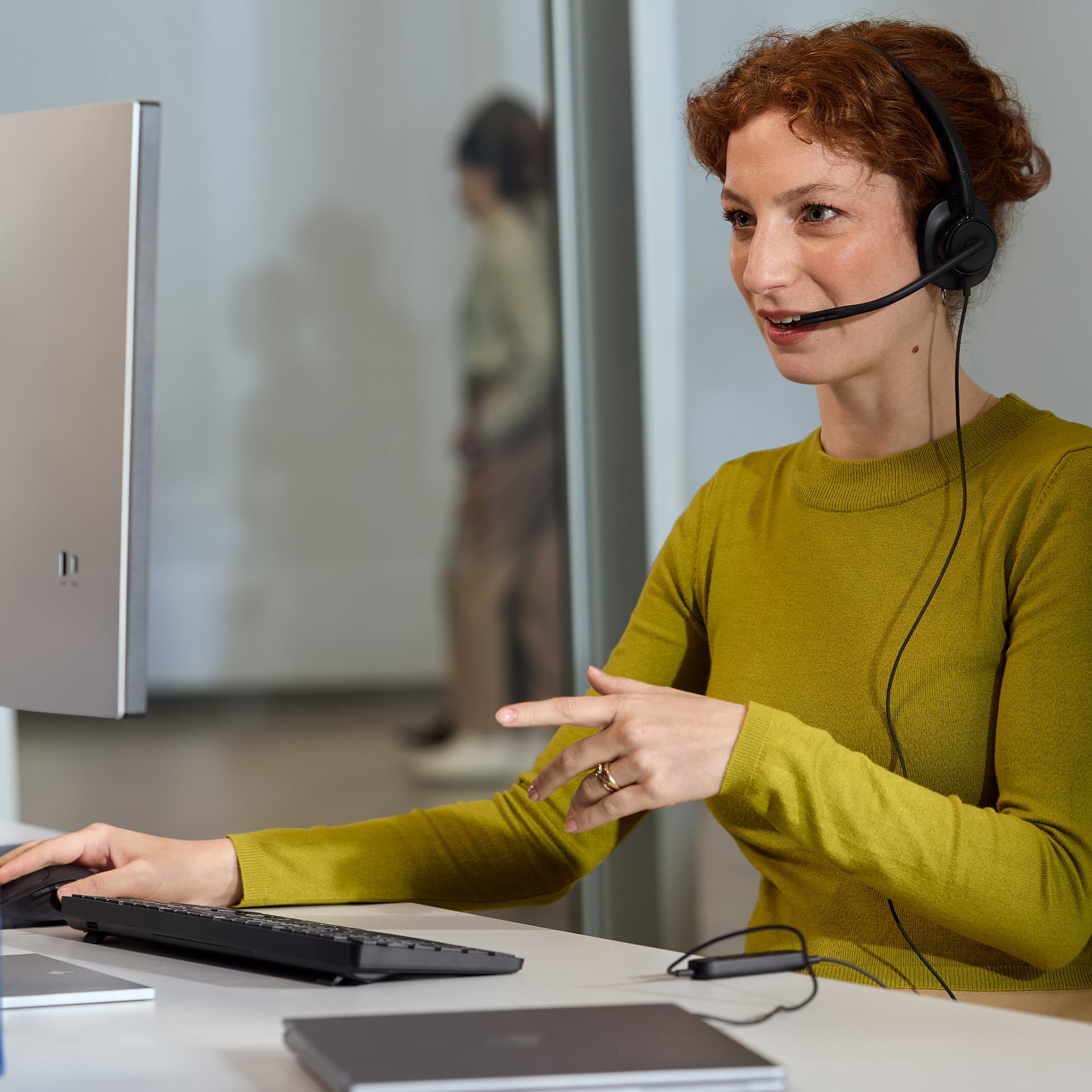 HP Poly Headset monaural USB com fios Mission 415 — miniatura 12