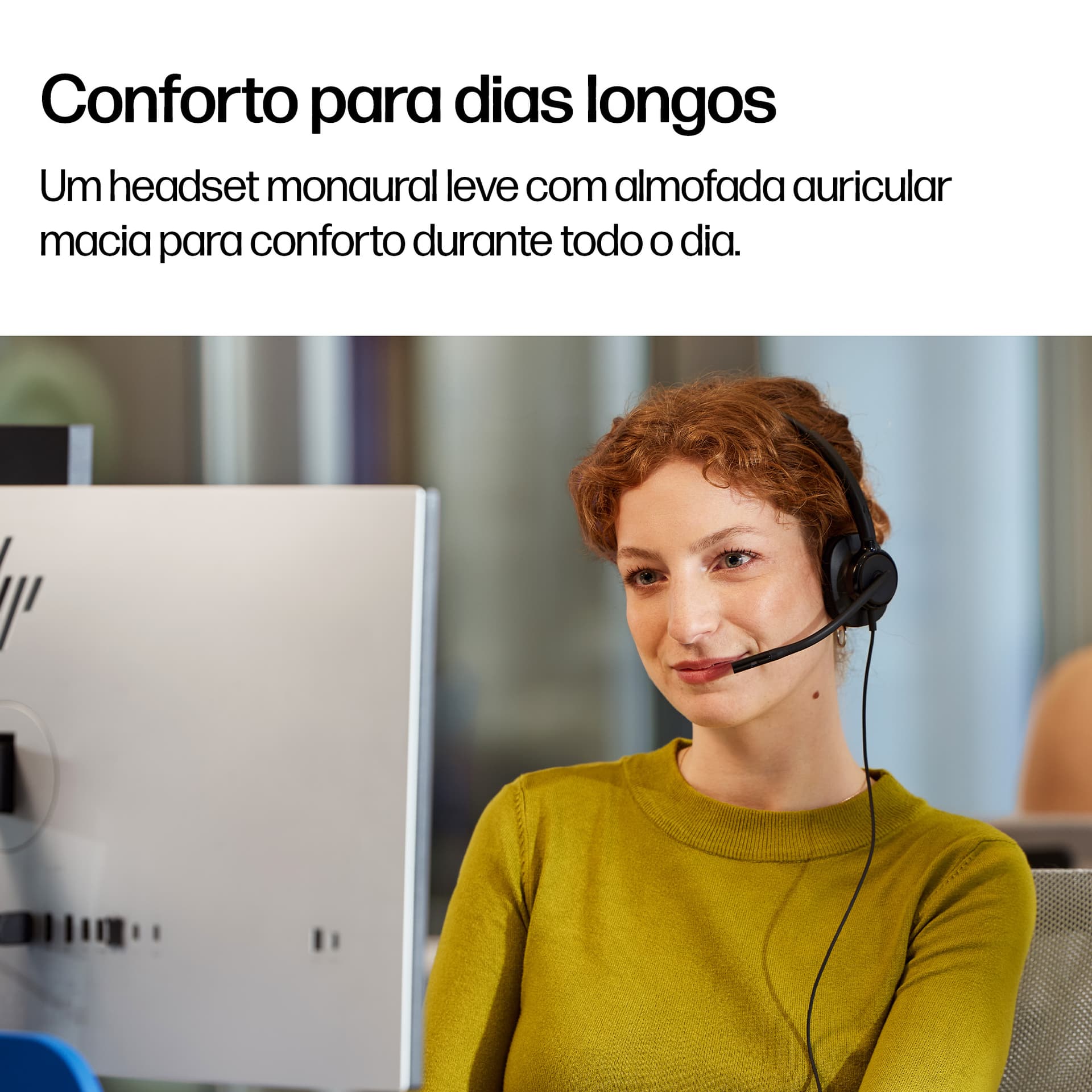 HP Poly Headset monaural USB com fios Mission 415 Classic — miniatura 6