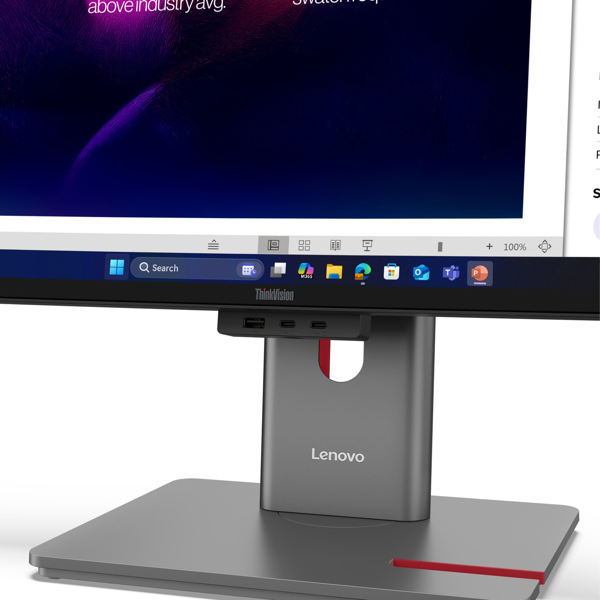 Lenovo ThinkVision P40WD-40 Monitor — miniatura 10