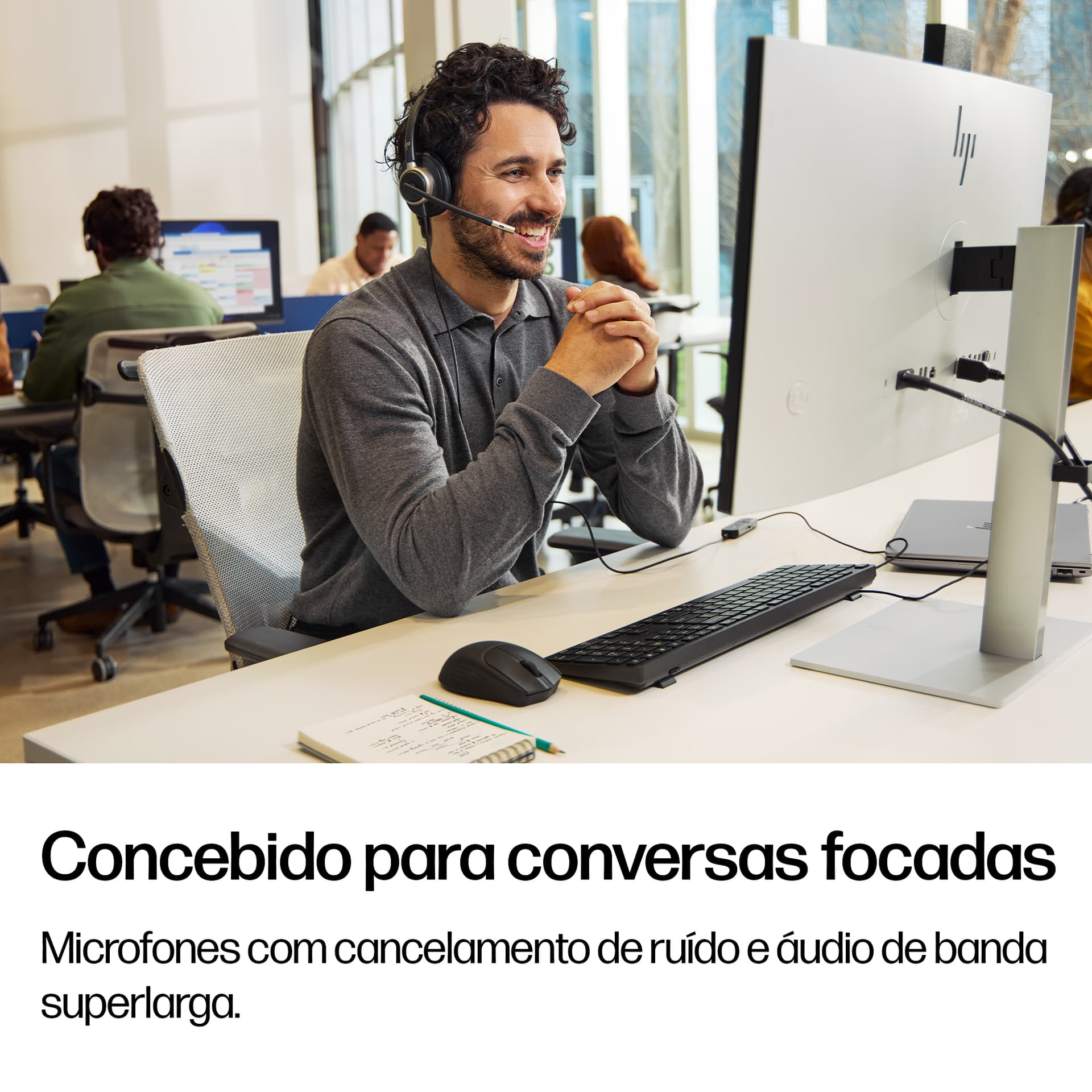 HP Poly Headset monaural USB com fios Mission 615 (a granel) — miniatura 4