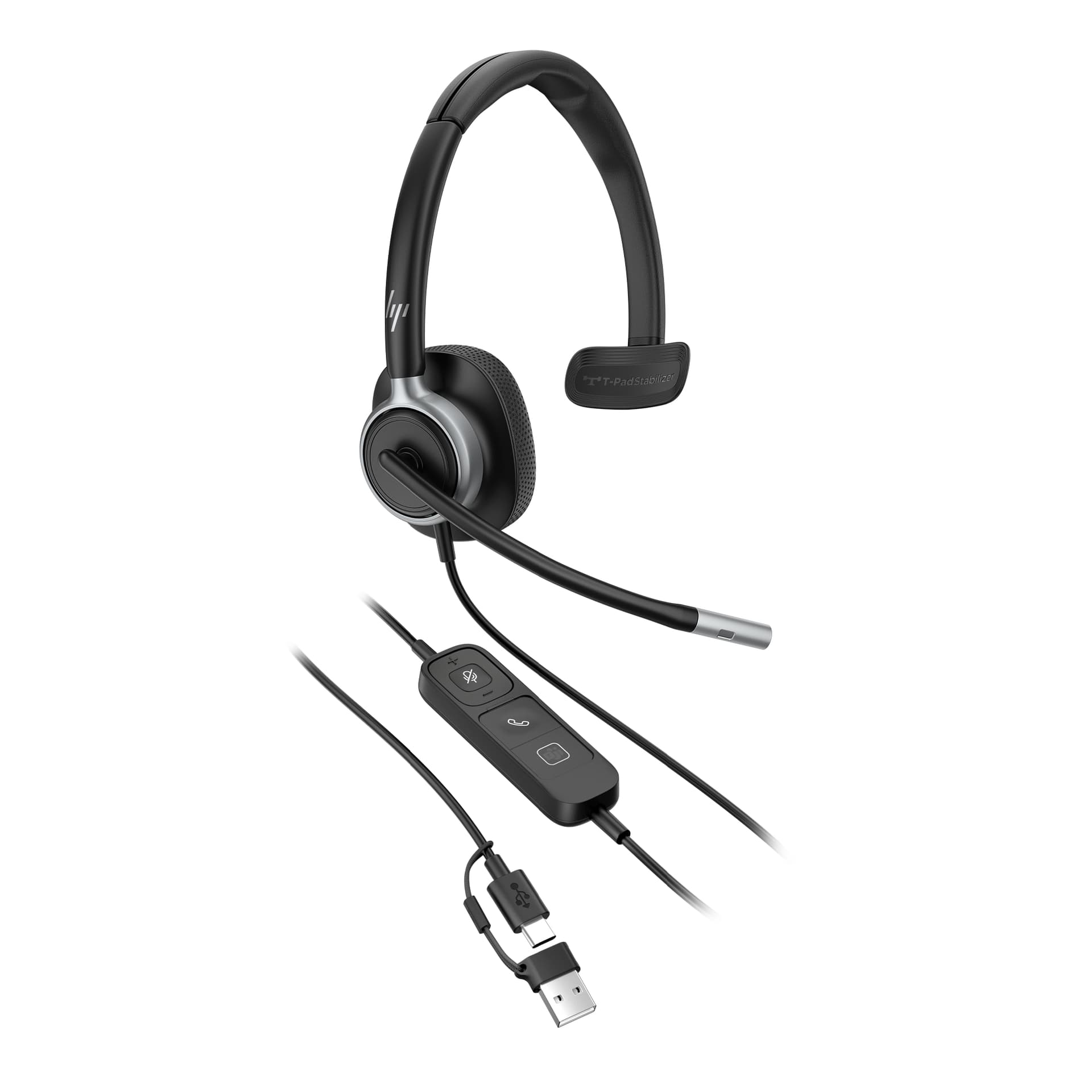 HP Poly Headset monaural USB com fios Mission 615 (a granel) — miniatura 5