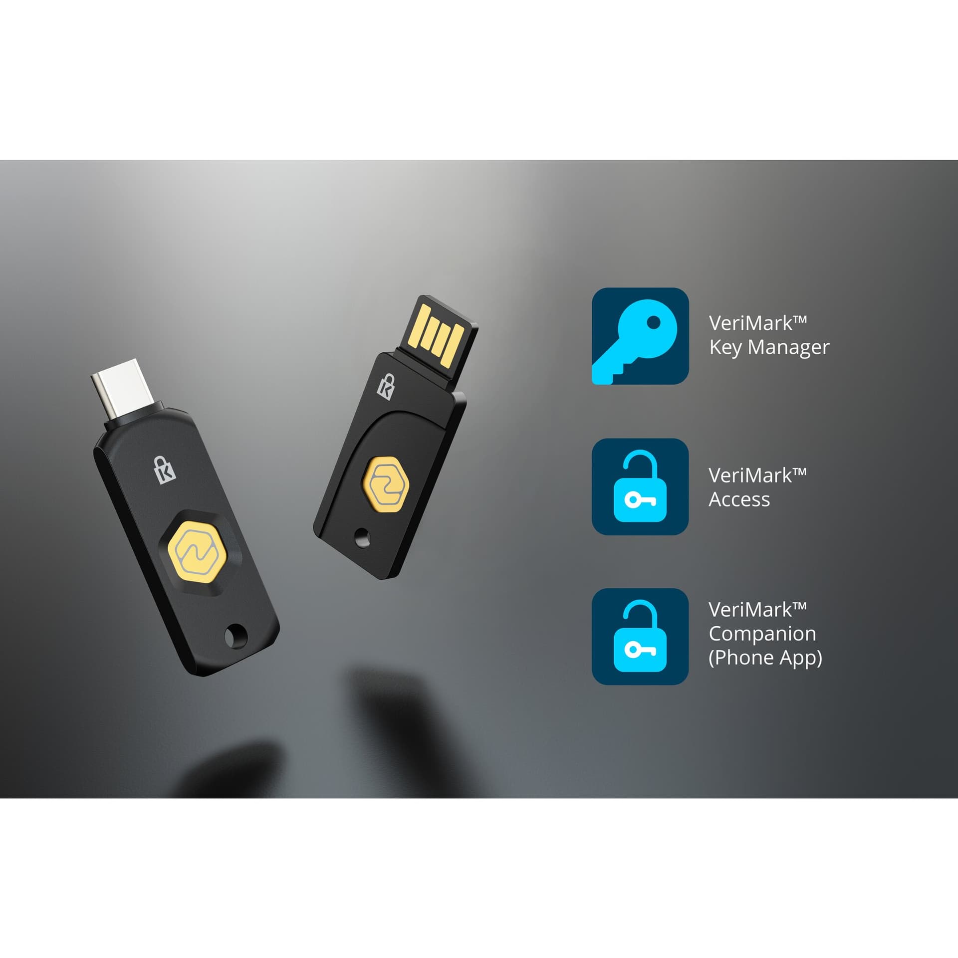 Kensington VeriMark NFC+ USB-C Chave de segurança, miniatura 23