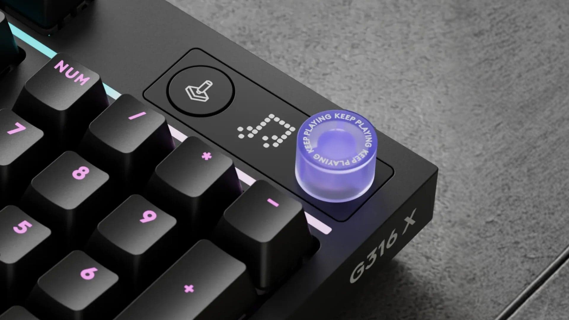Logitech G G316 X 98 - Teclado - 98% - luz traseira - USB - QWERTY - Inglês Internacional - interruptor: Tactile - preto - Layout Inglês, miniatura 5
