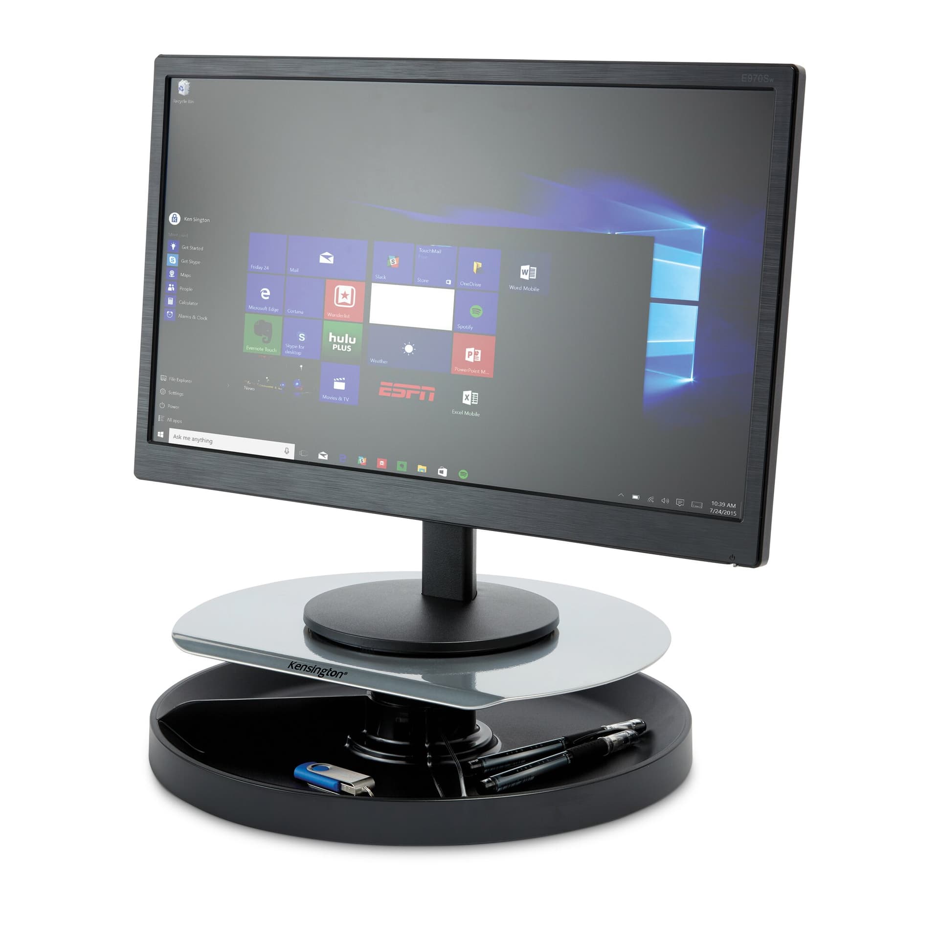 Kensington Spin2 Monitor Stand with SmartFit System - Plataforma - para Monitor — miniatura 5