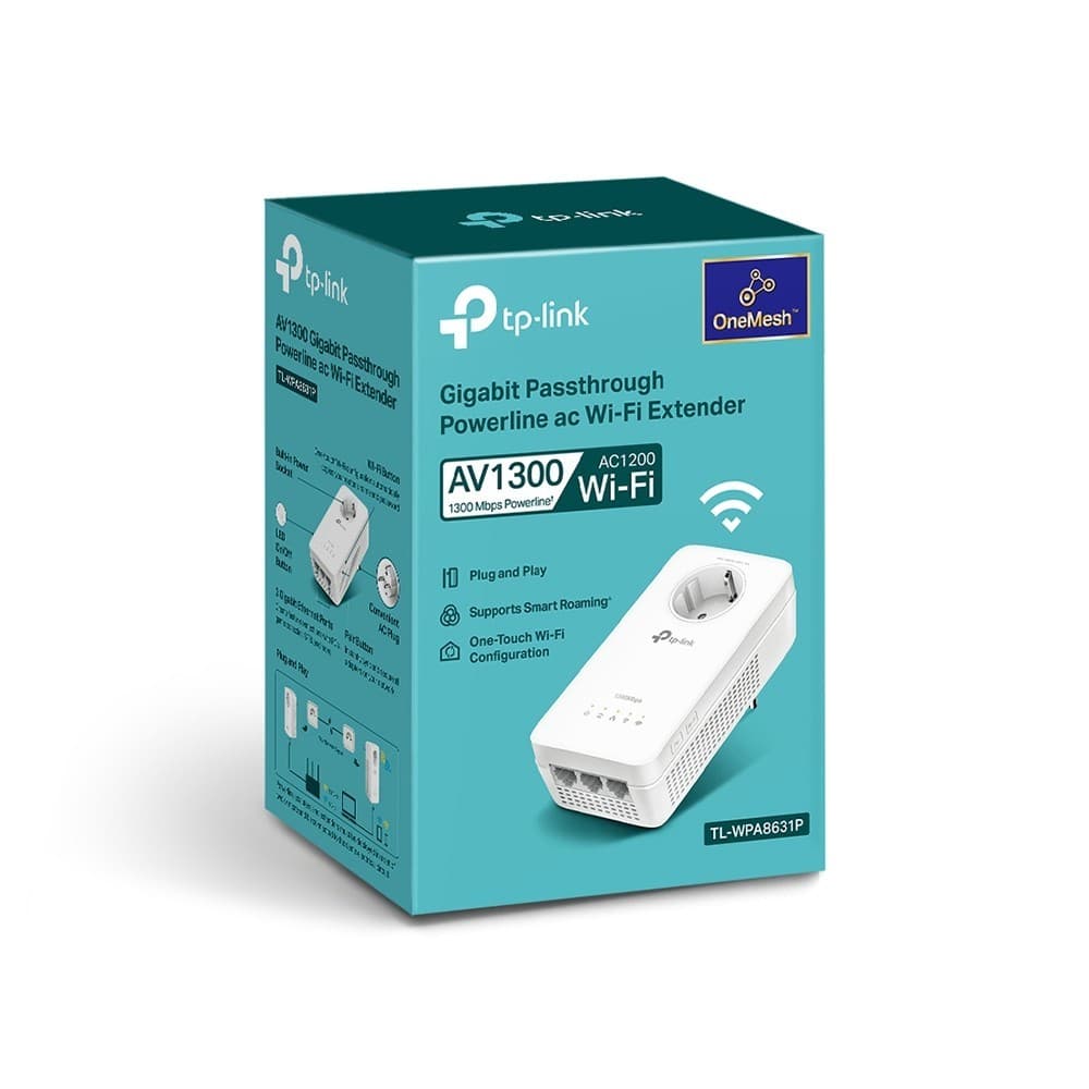 TP-LINK AV1300 GIGABIT PASSTHROUGH POWERLINE AC WI-FI EXTENDER — miniatura 2