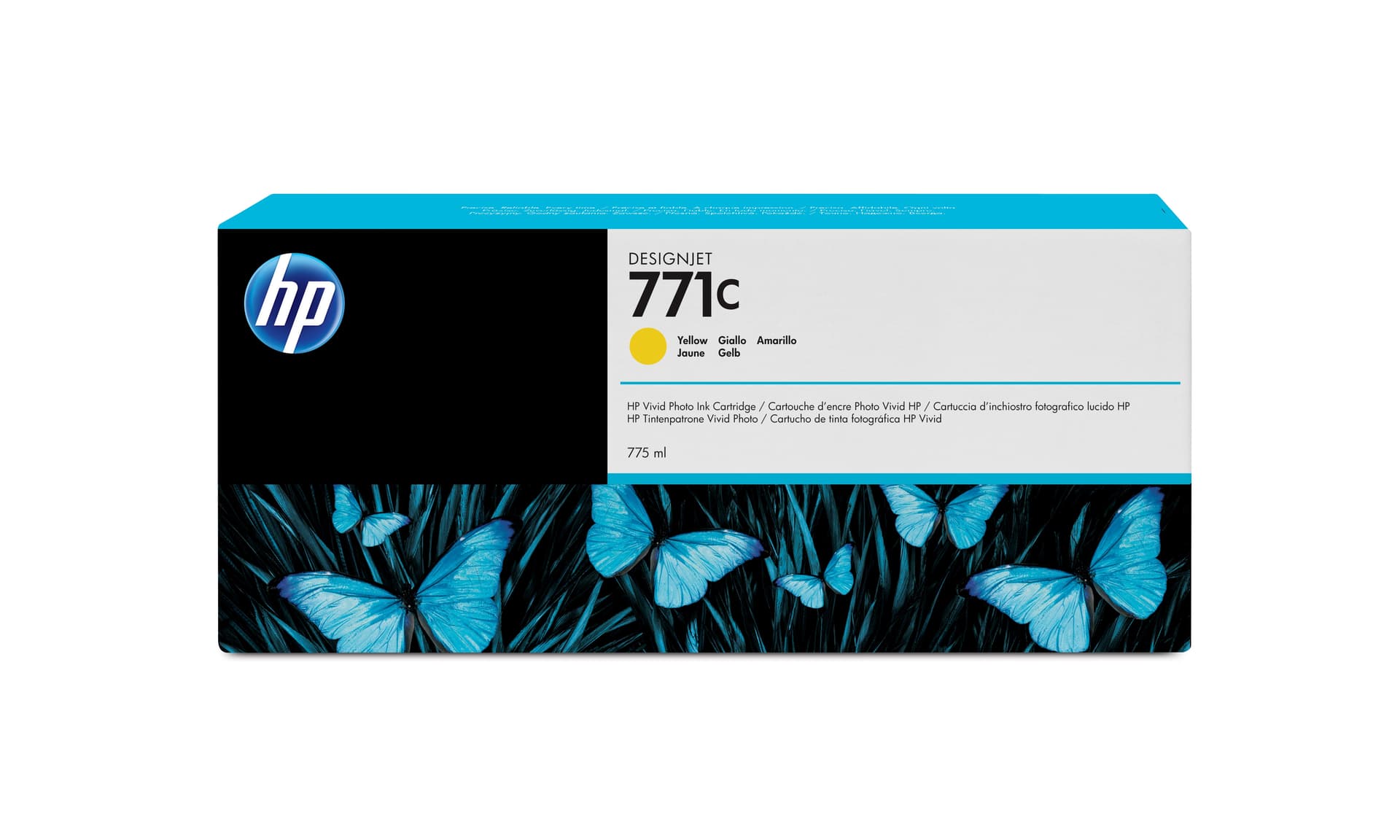 HP Tinteiro DesignJet 771C Amarelo de 775 ml, miniatura 1