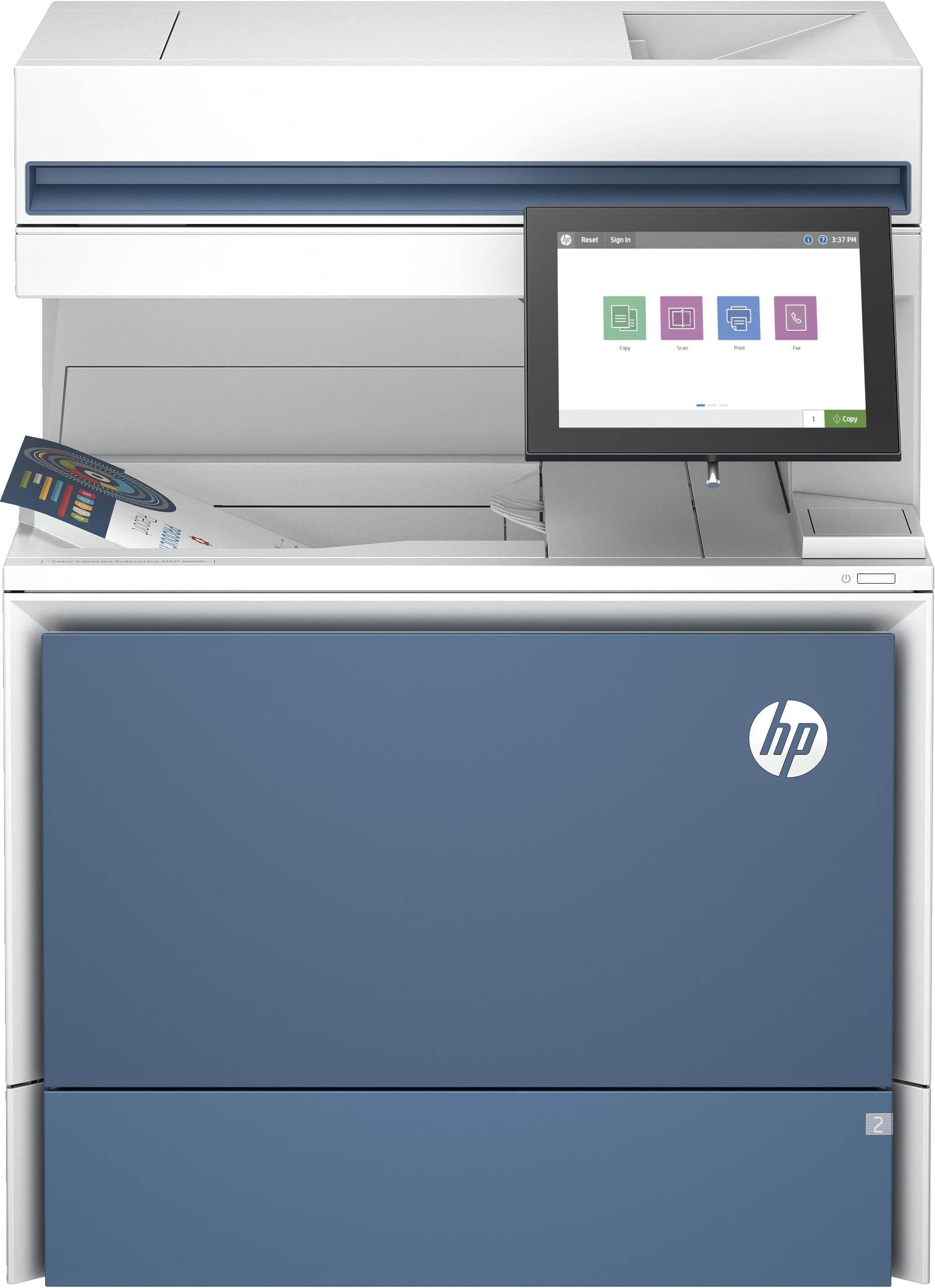 HP Color LaserJet Enterprise Multifunções 6800dn, miniatura 2